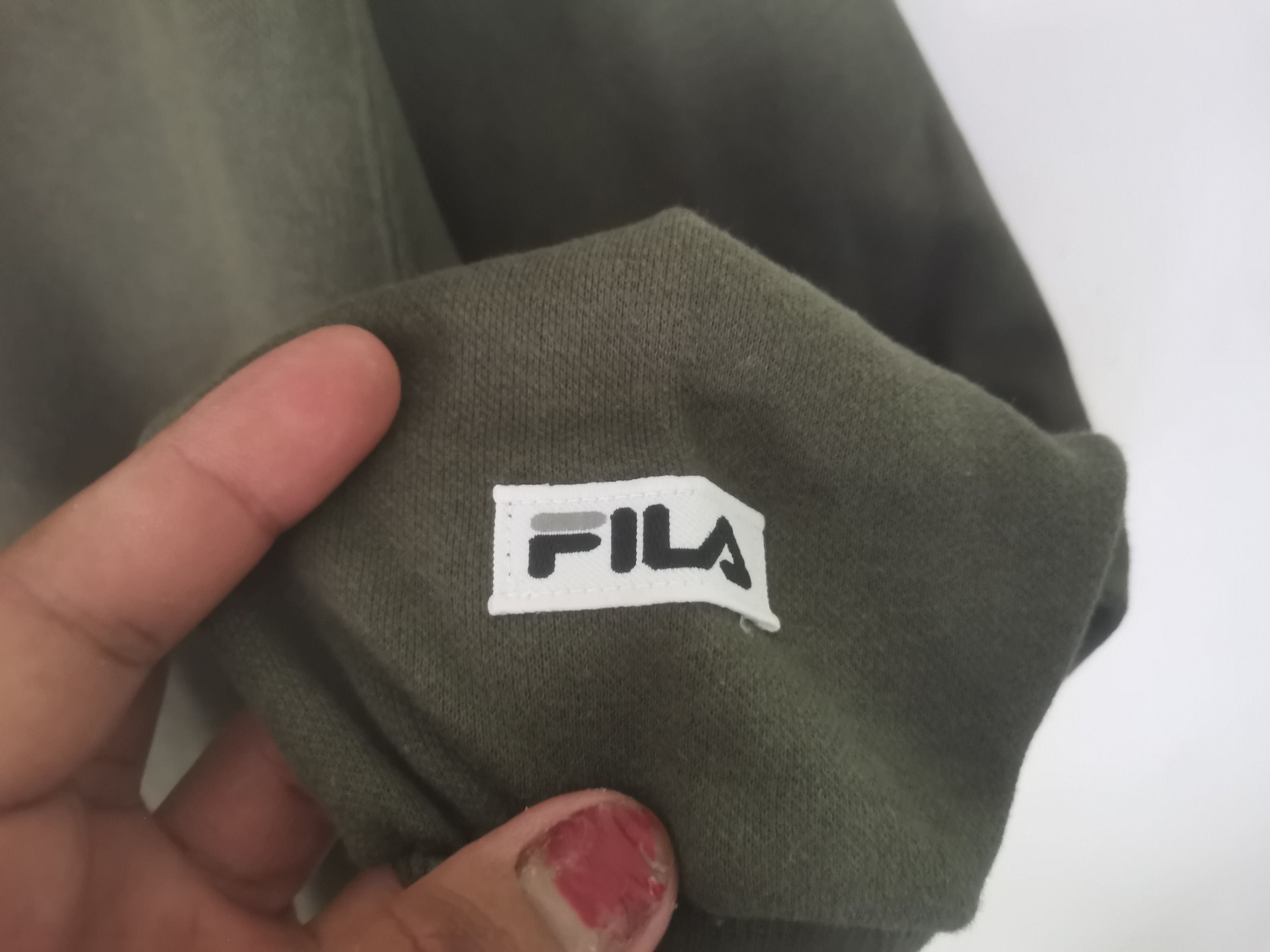 Fila × Vintage Rare vintage FILA sweatshirt crew neck green army colour Size US M / EU 48-50 / 2 - 5 Thumbnail