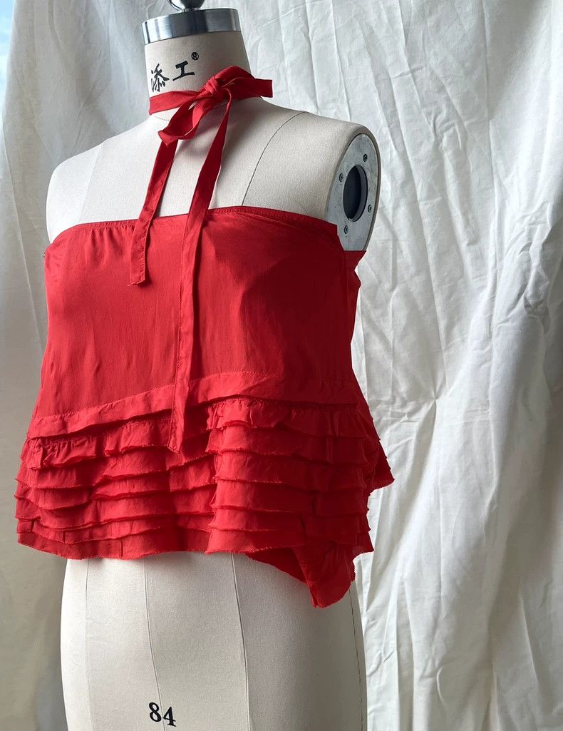 Comme des Garcons Comme des Garcons Red cake hem multi-layer lace one-piece Size M / US 6-8 / IT 42-44 - 2 Thumbnail