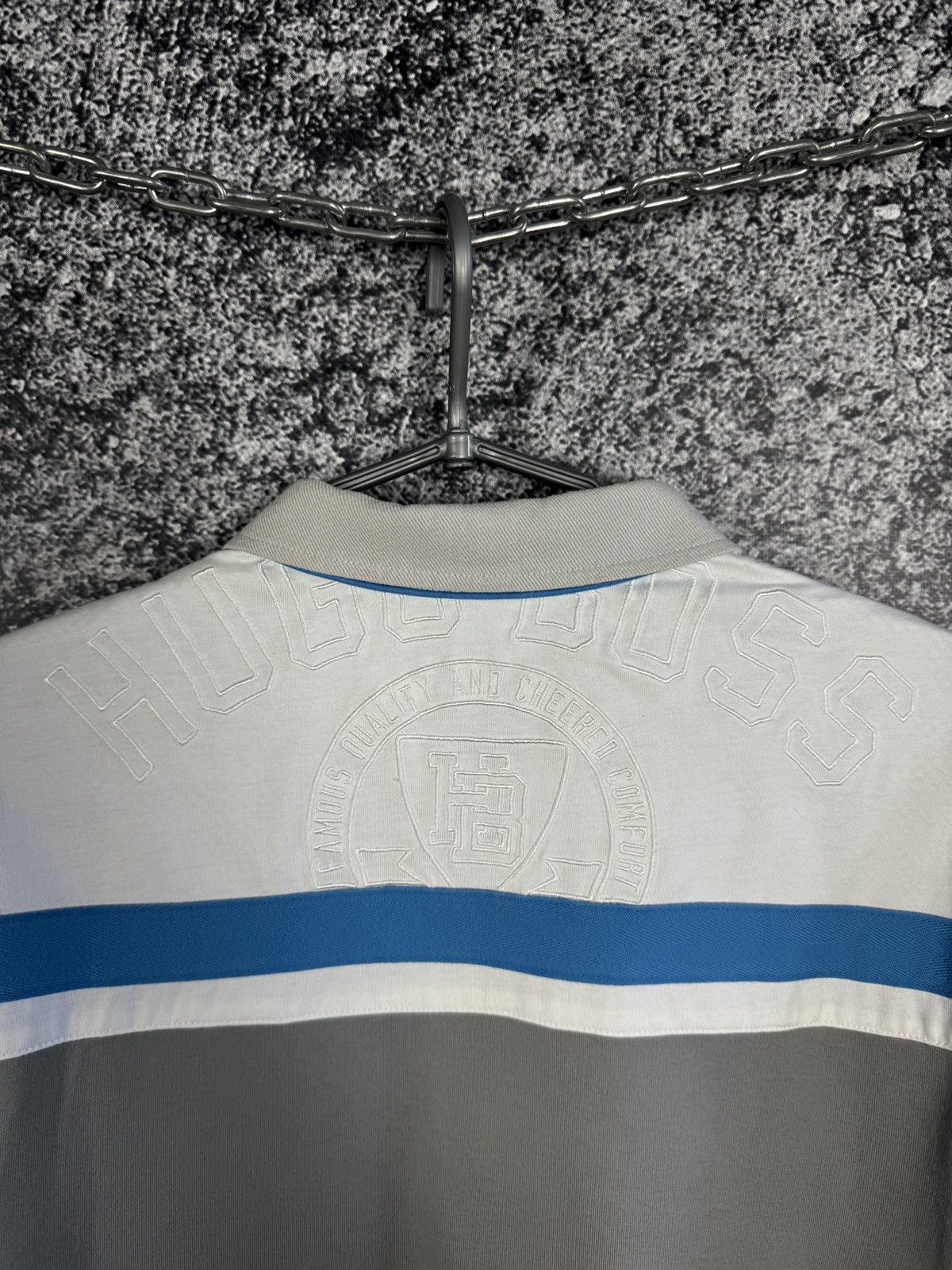 Hugo Boss BOSS Hugo Boss Long Sleeve Polo Shirt Golf Championship Sz L Size US L / EU 52-54 / 3 - 18 Thumbnail