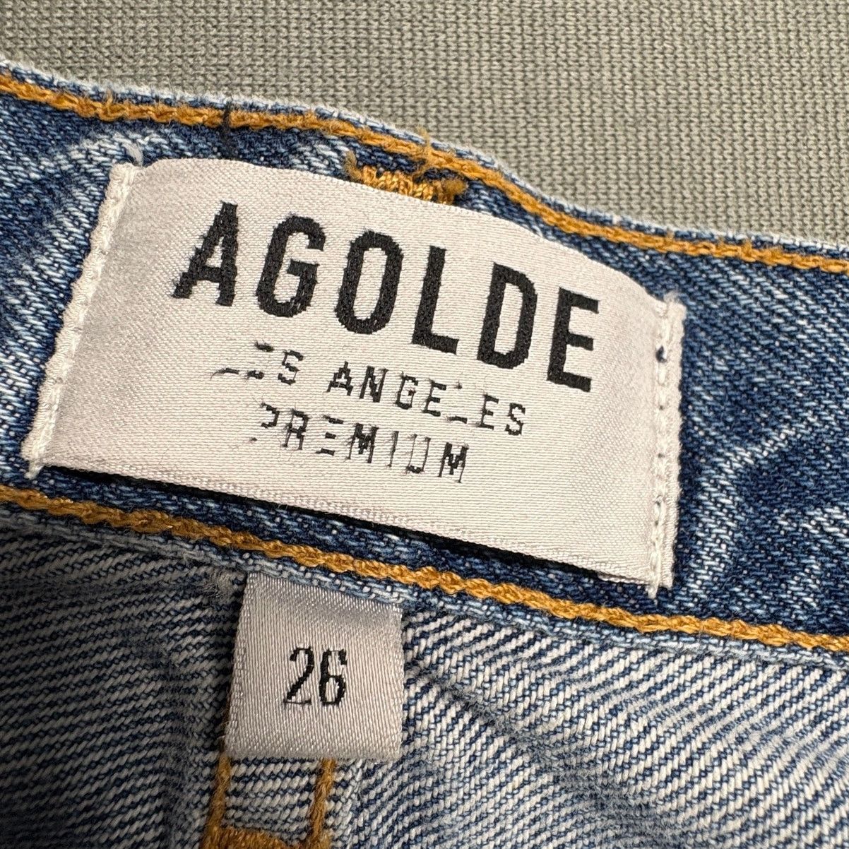 Agolde AGOLDE Jamie High Rise Classic Jeans Blue A0451-778 Size 26" / US 2 / IT 38 - 6 Thumbnail