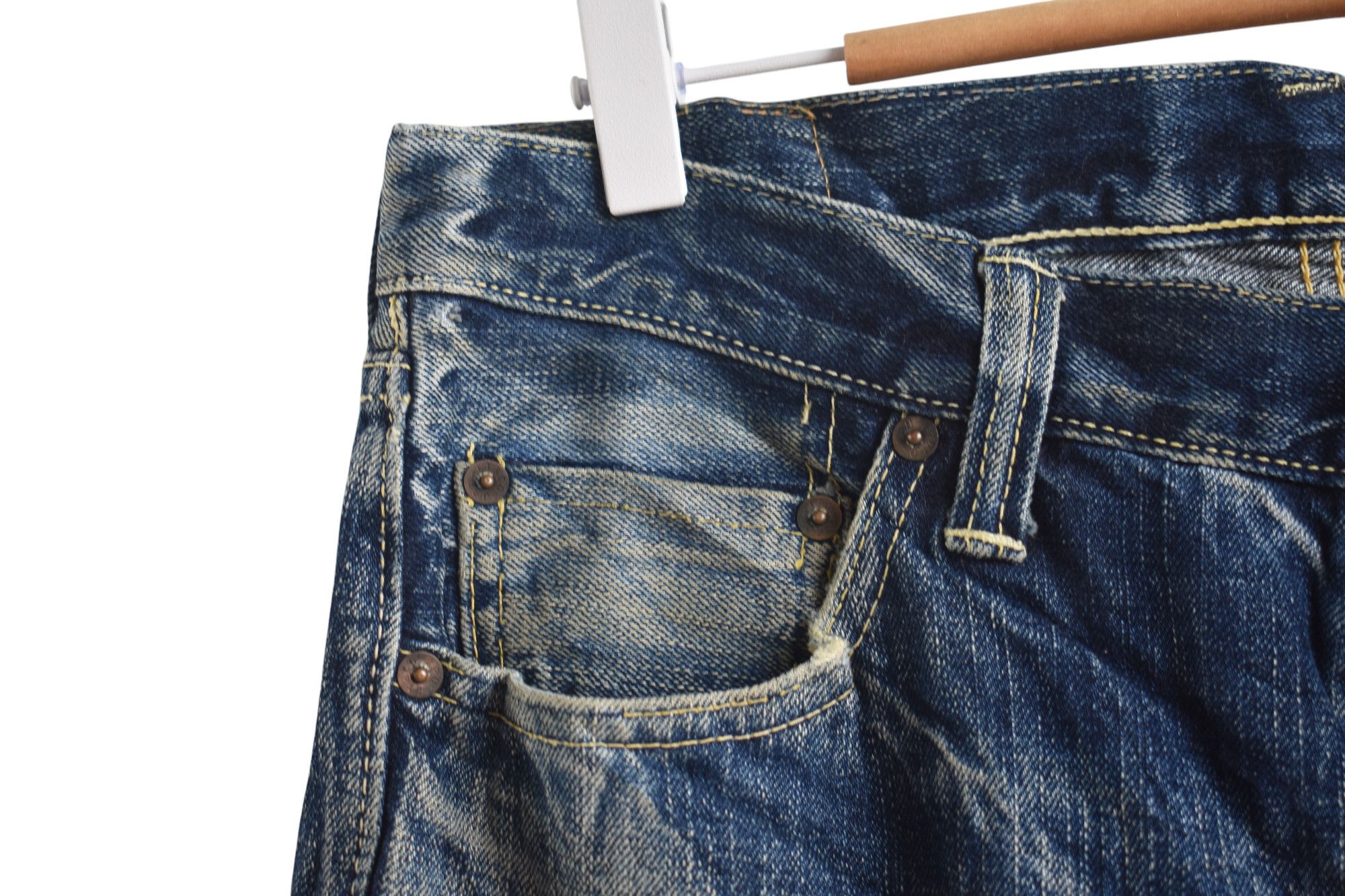 Eternal × Japan Blue × Japanese Brand Vintage Eternal Japanese Denim Selvadge W31 Size US 31 - 4 Thumbnail