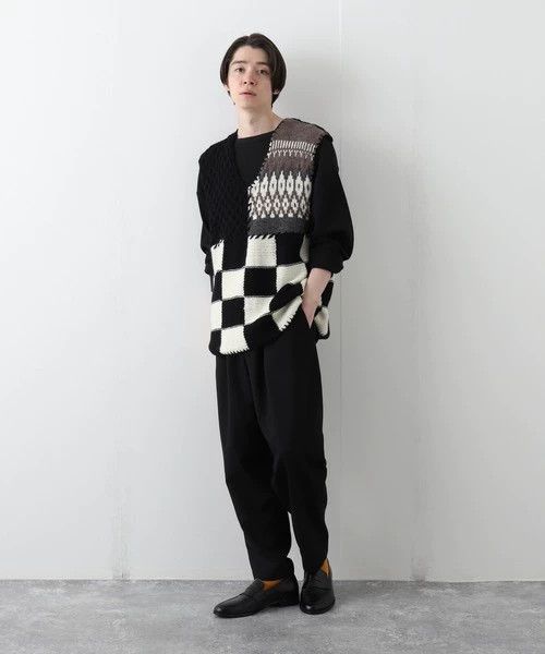 NOMA t.d NOMA t.d. Hand-knit Patchwork Vest 4 Size US XL / EU 56 / 4 - 9 Thumbnail