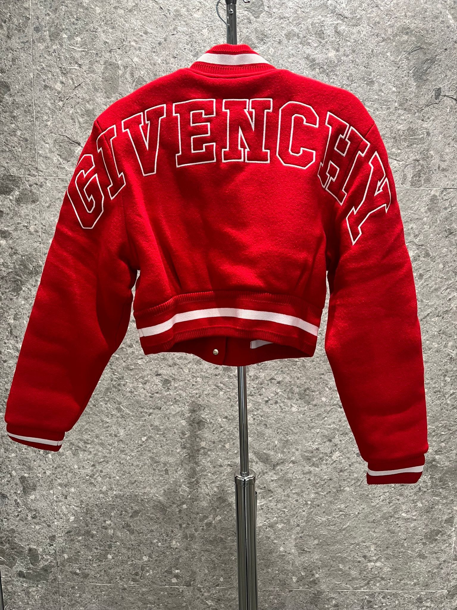 Givenchy oc11z0725 Bomber Jacket in Vermillon Size S / US 4 / IT 40 - 2 Thumbnail