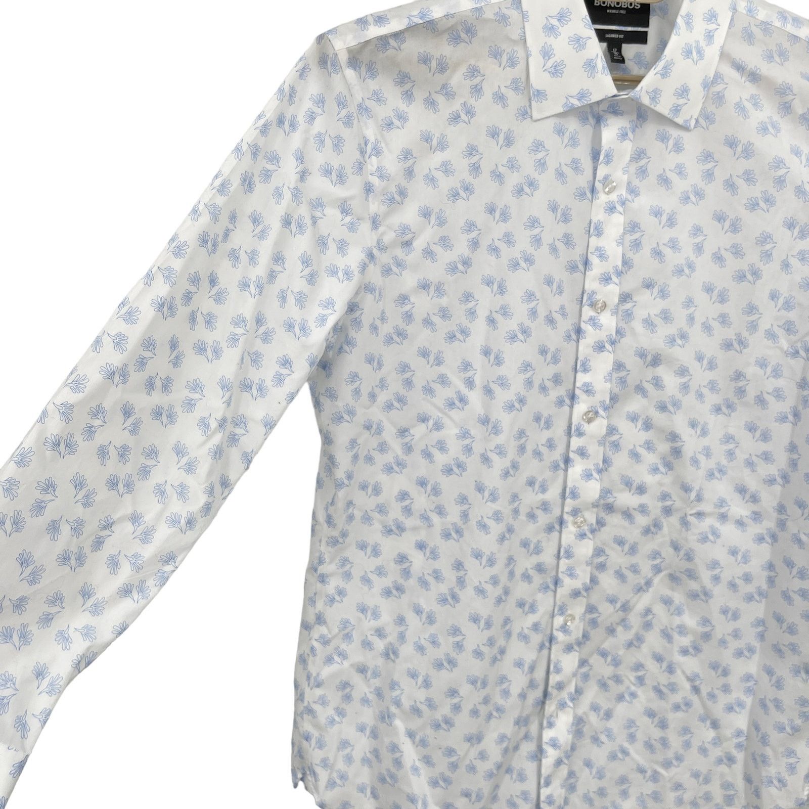 Bonobos Bonobos Button Down Shirt Tailored Fit Wrinkle Free 17/35 Size US L / EU 52-54 / 3 - 3 Thumbnail