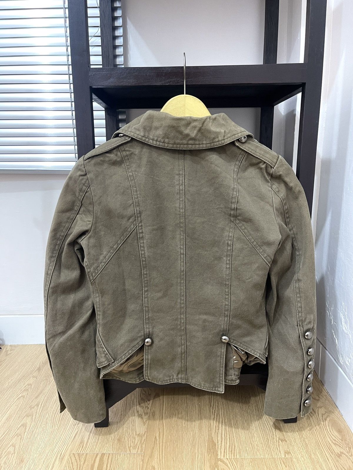 Hysteric Glamour × Undercover 00s ZenStyle Lab Napoleon Canvas Jacket Balmain Style Size M / US 6-8 / IT 42-44 - 4 Thumbnail
