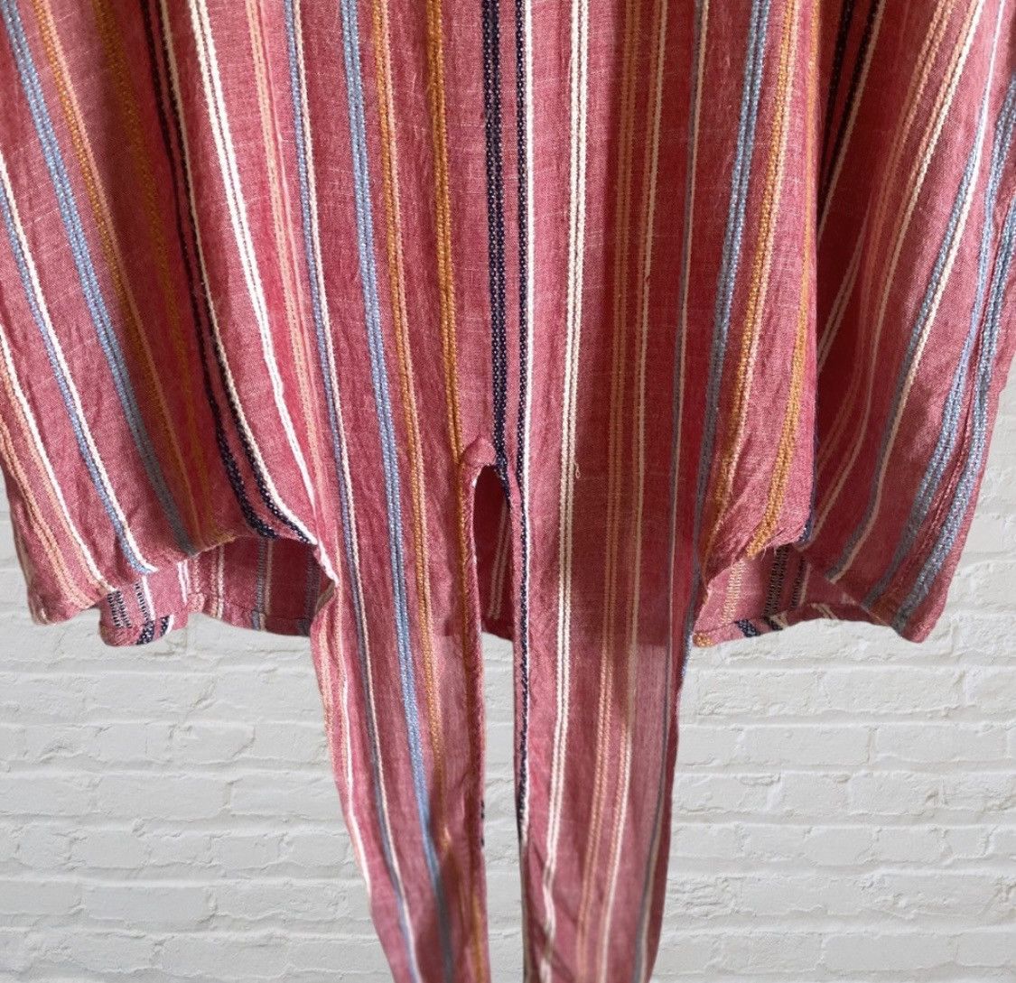Other THE KIT STRIPED SHORT SLEEVE TIE KNOT TOP BLOUSE Size L / US 10 / IT 46 - 8 Thumbnail