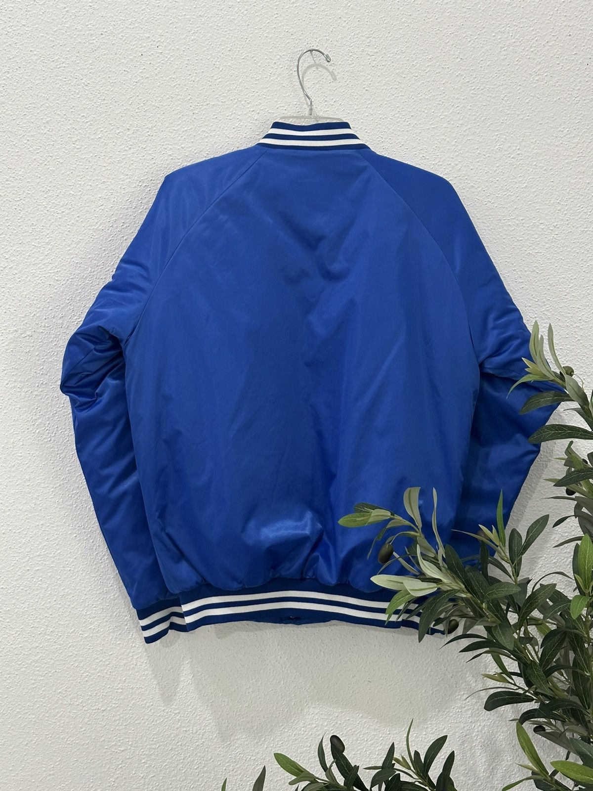 Cardinal of Canada Vintage 90s Royal Blue Satin Quilted Lined Bomber Jacket S Size US S / EU 44-46 / 1 - 4 Thumbnail