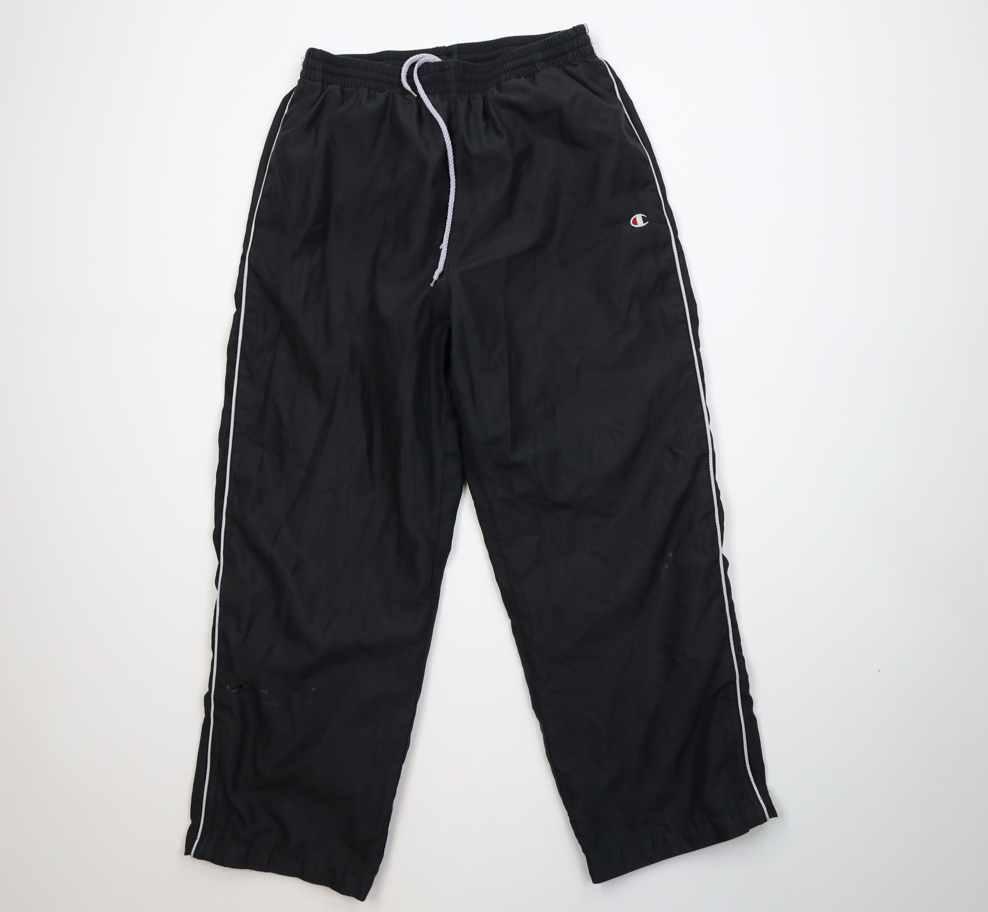 Champion Vintage 90s Champion Lined Wide Leg Microfiber Pants Size US 34 / EU 50 - 1 Thumbnail