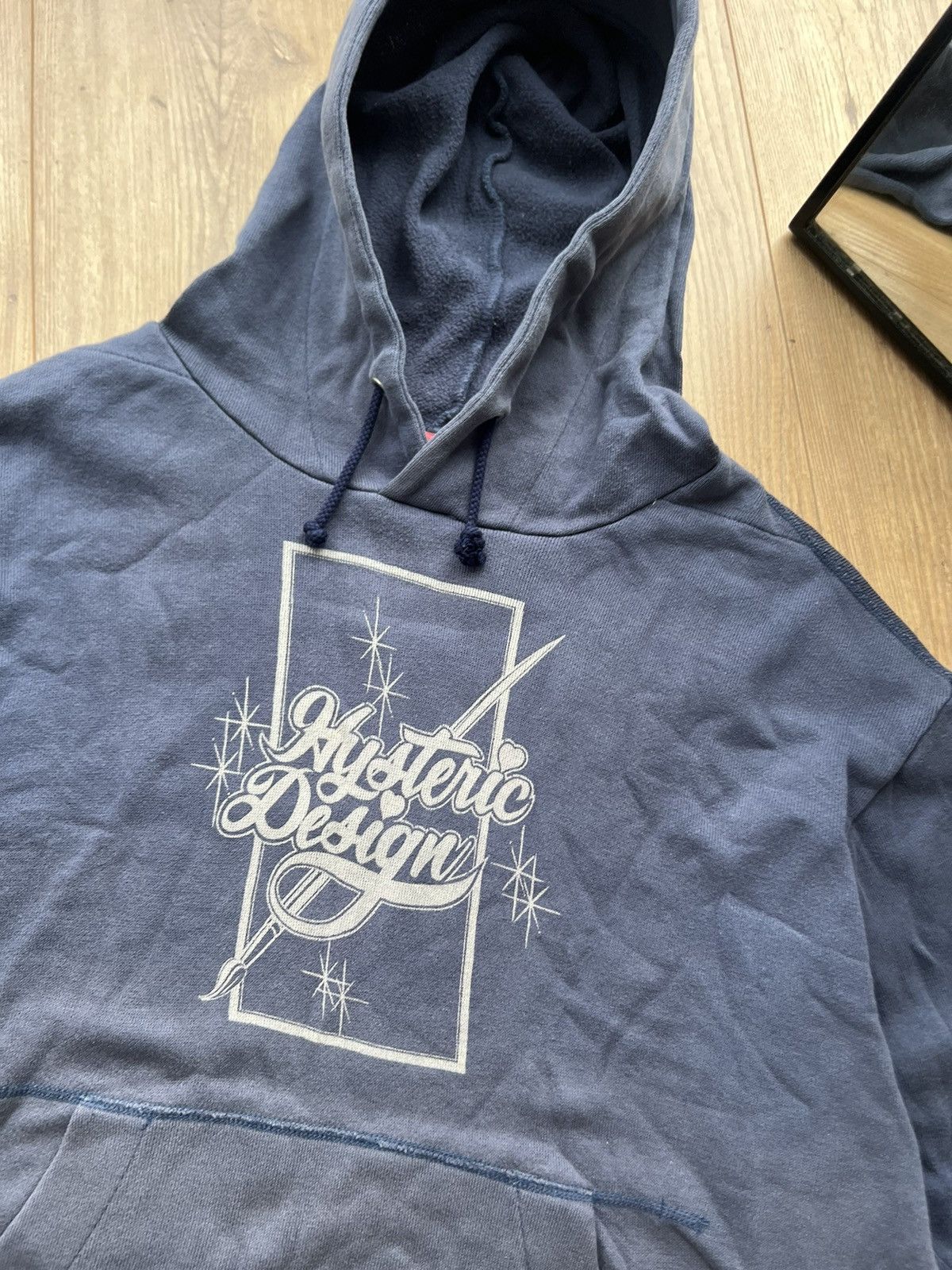 Hysteric Glamour 00’s HYSTERIC GLAMOUR DESIGN VINTAGE FADED Y2K HOODIE Size US XL / EU 56 / 4 - 5 Thumbnail