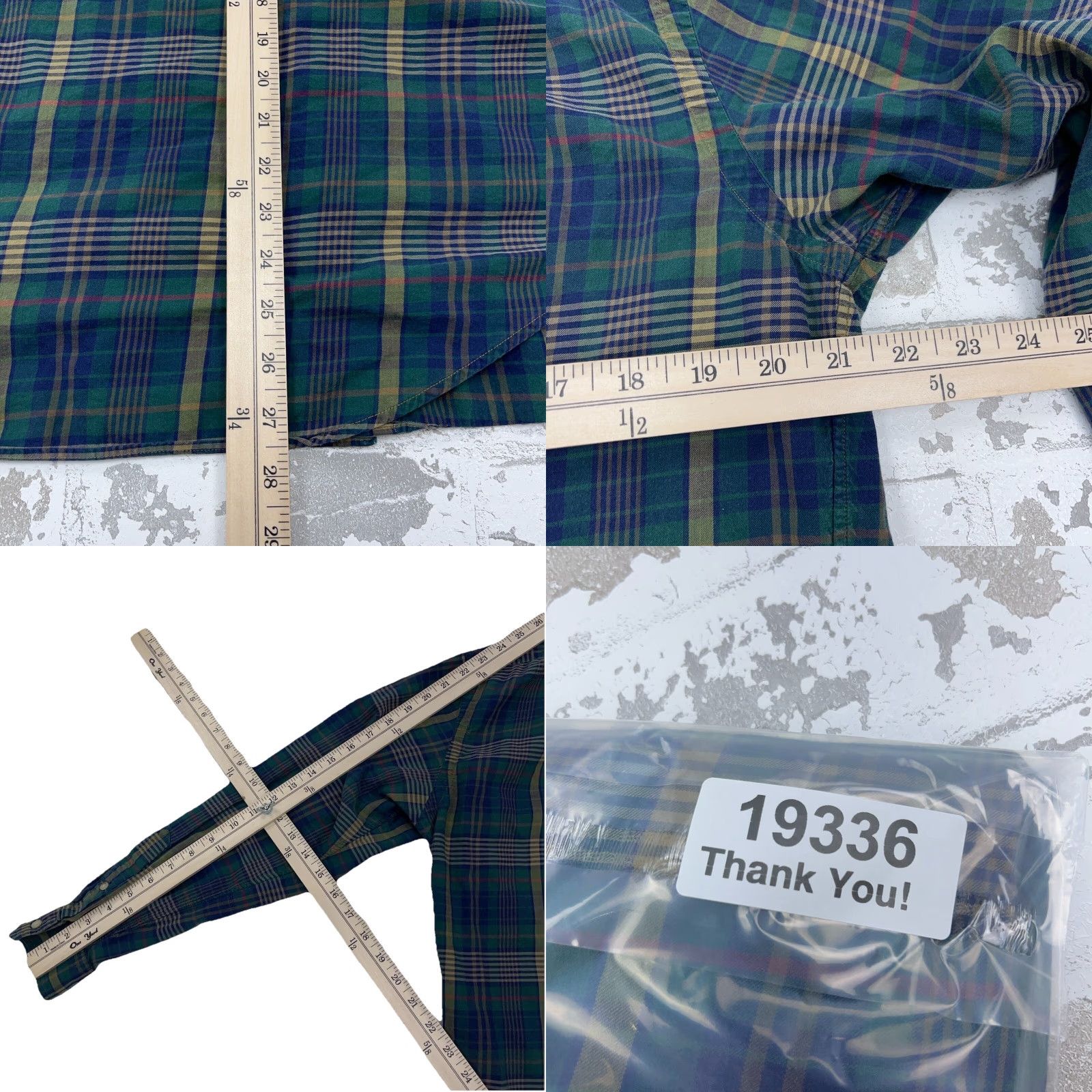 Ralph Lauren Ralph Lauren Shirt Men Medium Green Blue Plaid Button-Up Tartan Casual Dress A36 Size US M / EU 48-50 / 2 - 8 Thumbnail