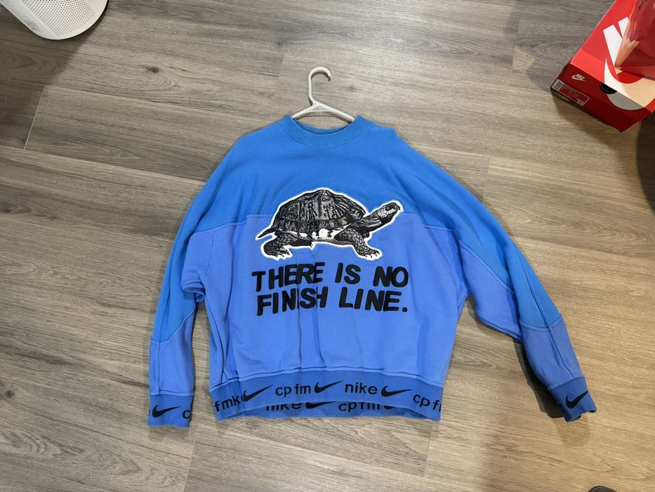 Nike Nike x CPFM No Finish Line Just Do It Blue Crewneck Size XL