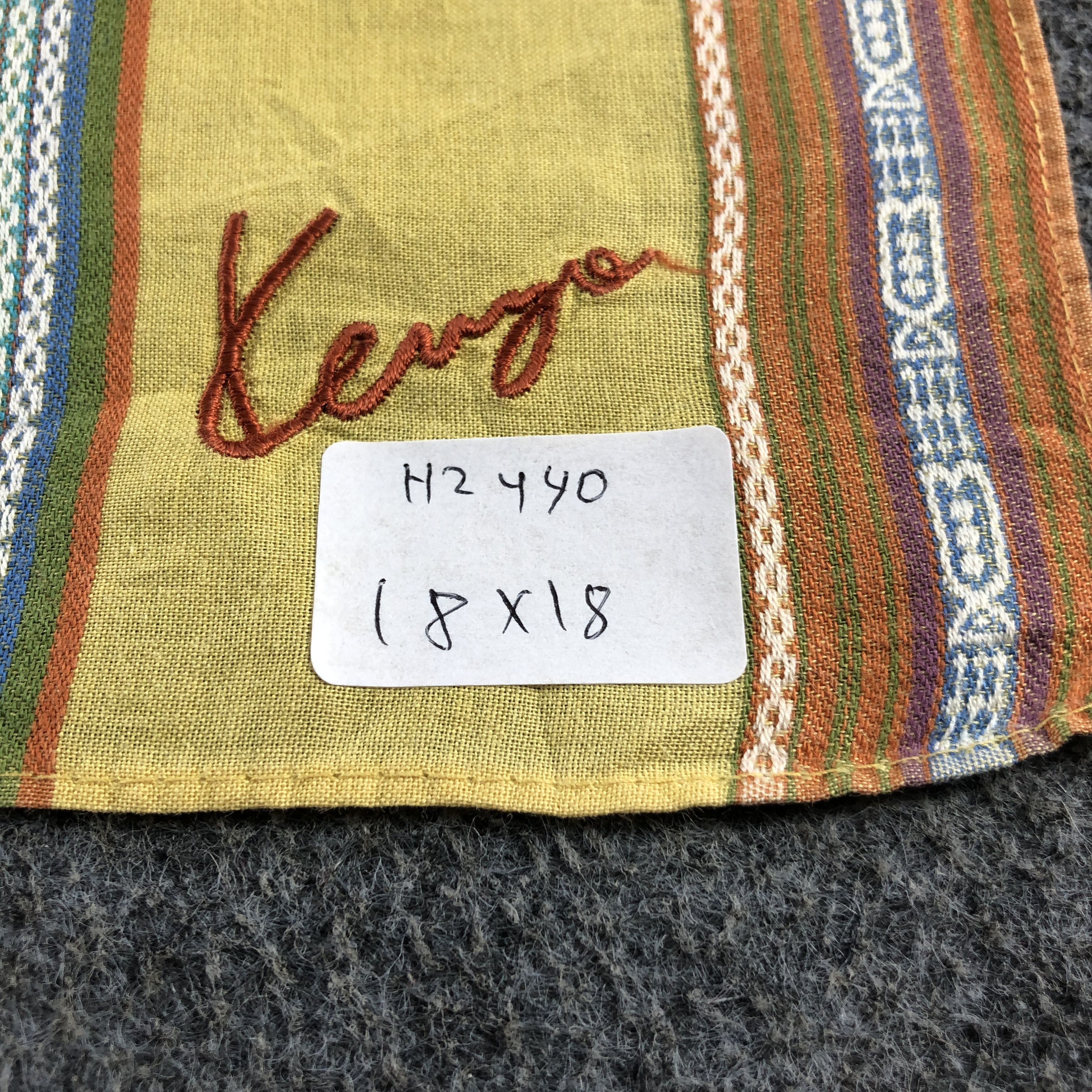 Kenzo × Vintage Kenzo Handkerchief Neckerchief Bandana H2440 Size ONE SIZE - 5 Thumbnail