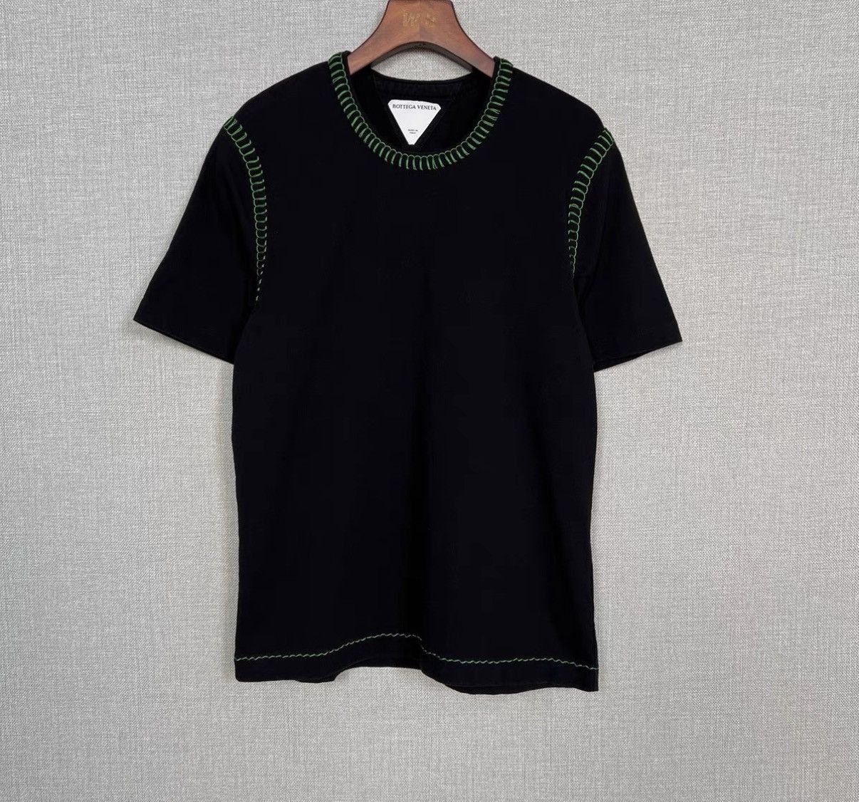 Bottega Veneta Bottega Veneta Black Short Sleeve T-Shirt Size US M / EU 48-50 / 2 - 1 Thumbnail