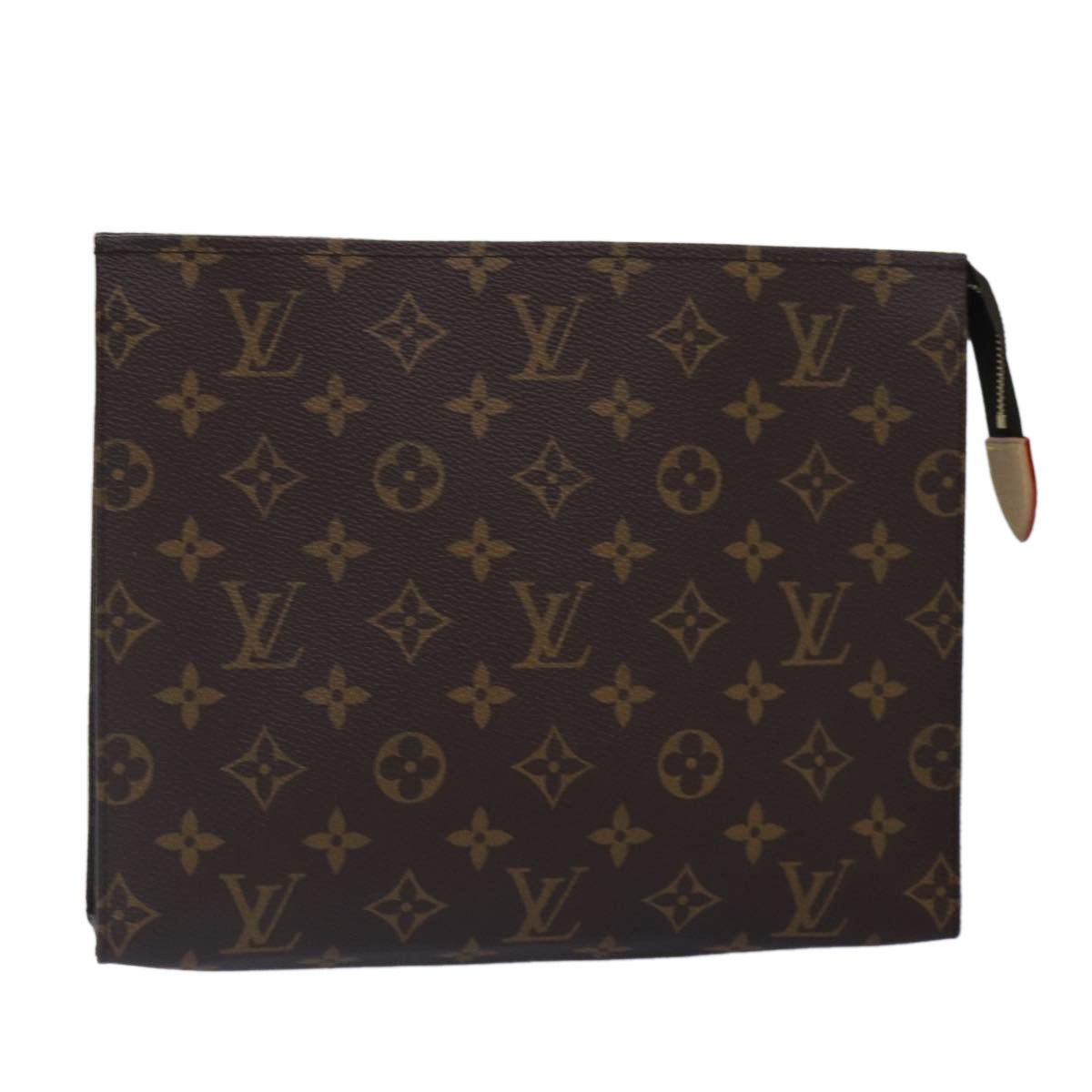 Louis Vuitton Poche Toilette Brown Canvas Clutch Bag (Pre-Owned) Size ONE SIZE - 1 Thumbnail