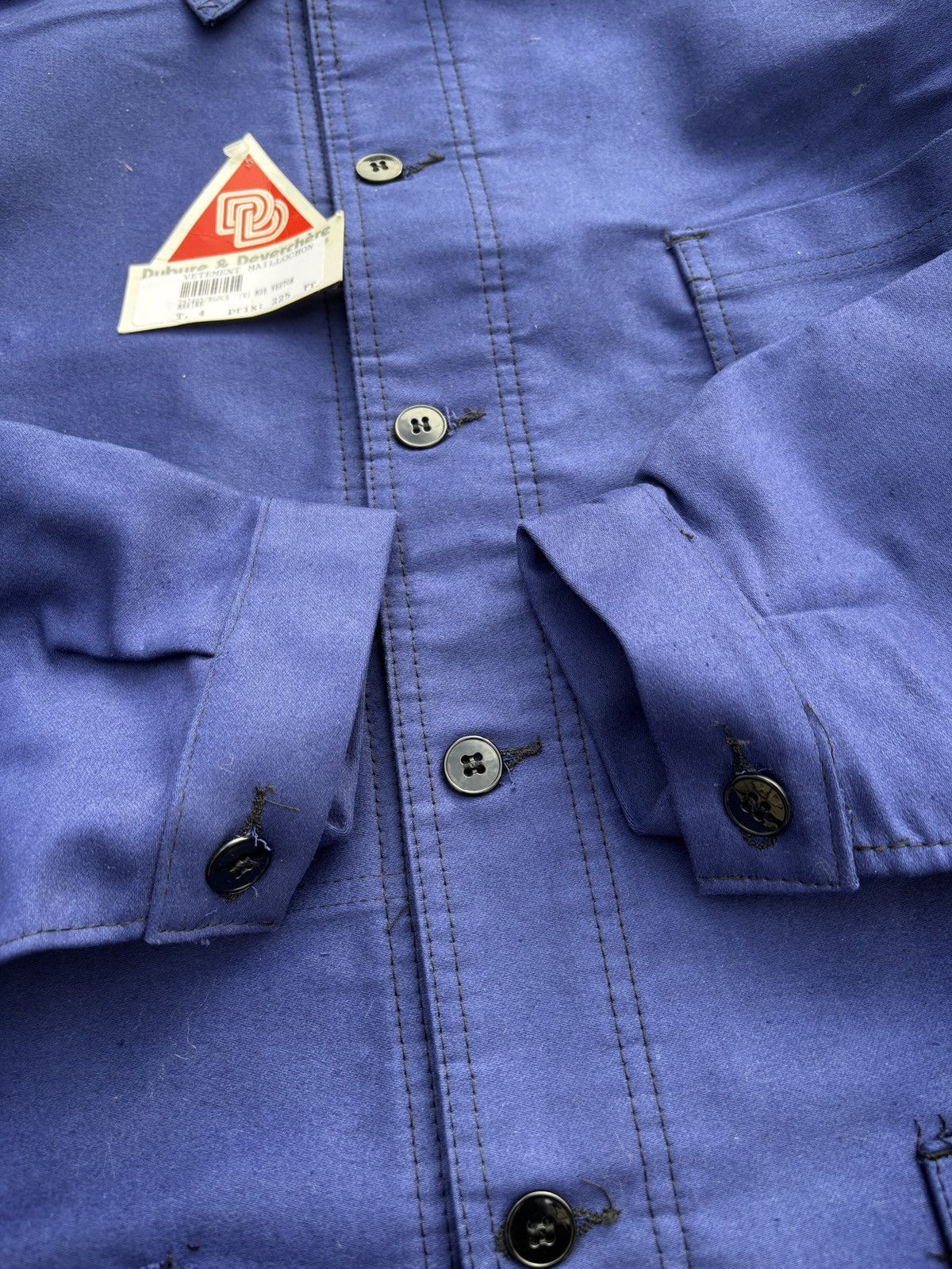 Vintage Vintage 1980s Dubure & Deverchère Moleskin Chore Jacket Size US L / EU 52-54 / 3 - 5 Thumbnail
