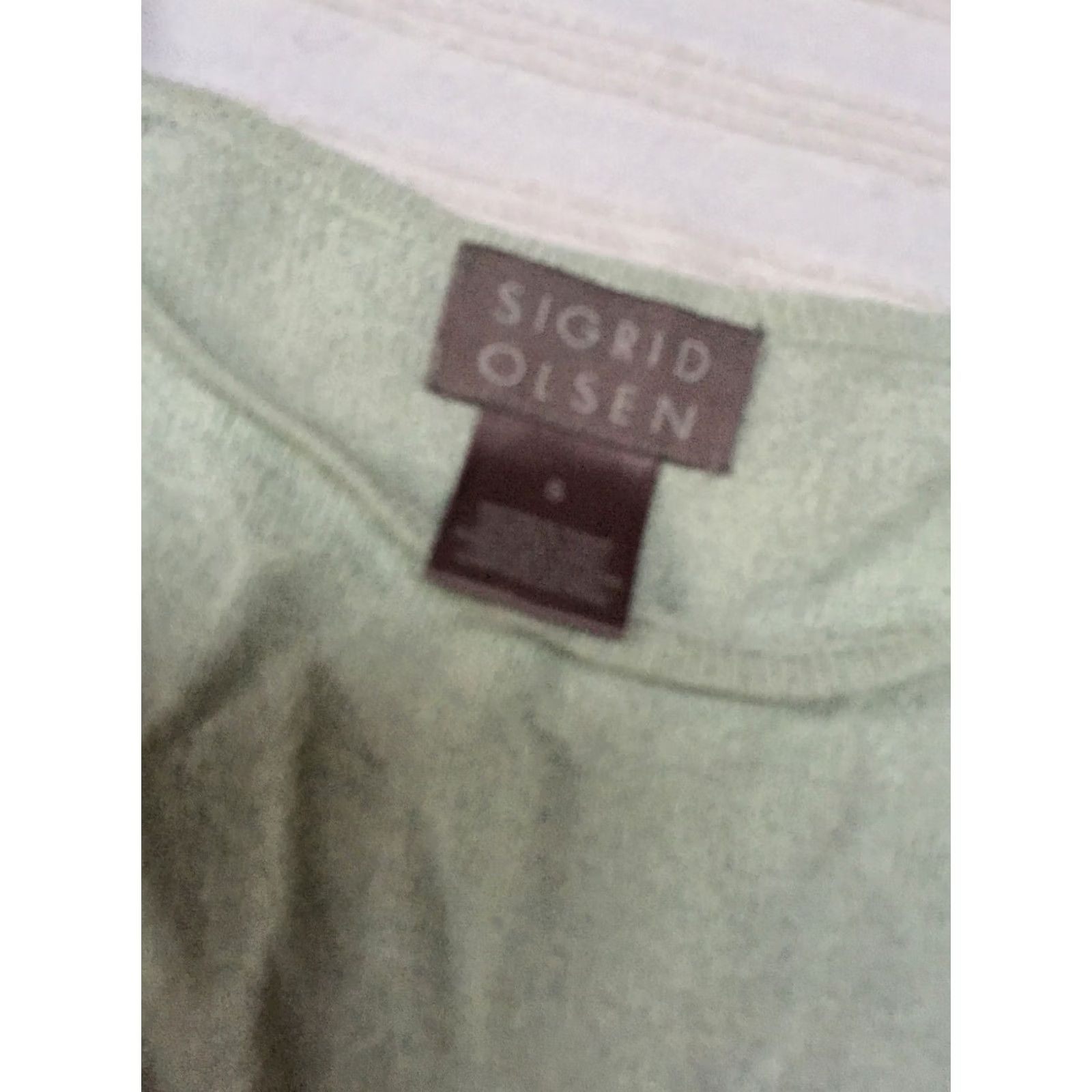 Vintage Sigrid Olsen Womens Tank Top Cardigan Set Perforated Green Small Size S / US 4 / IT 40 - 6 Thumbnail