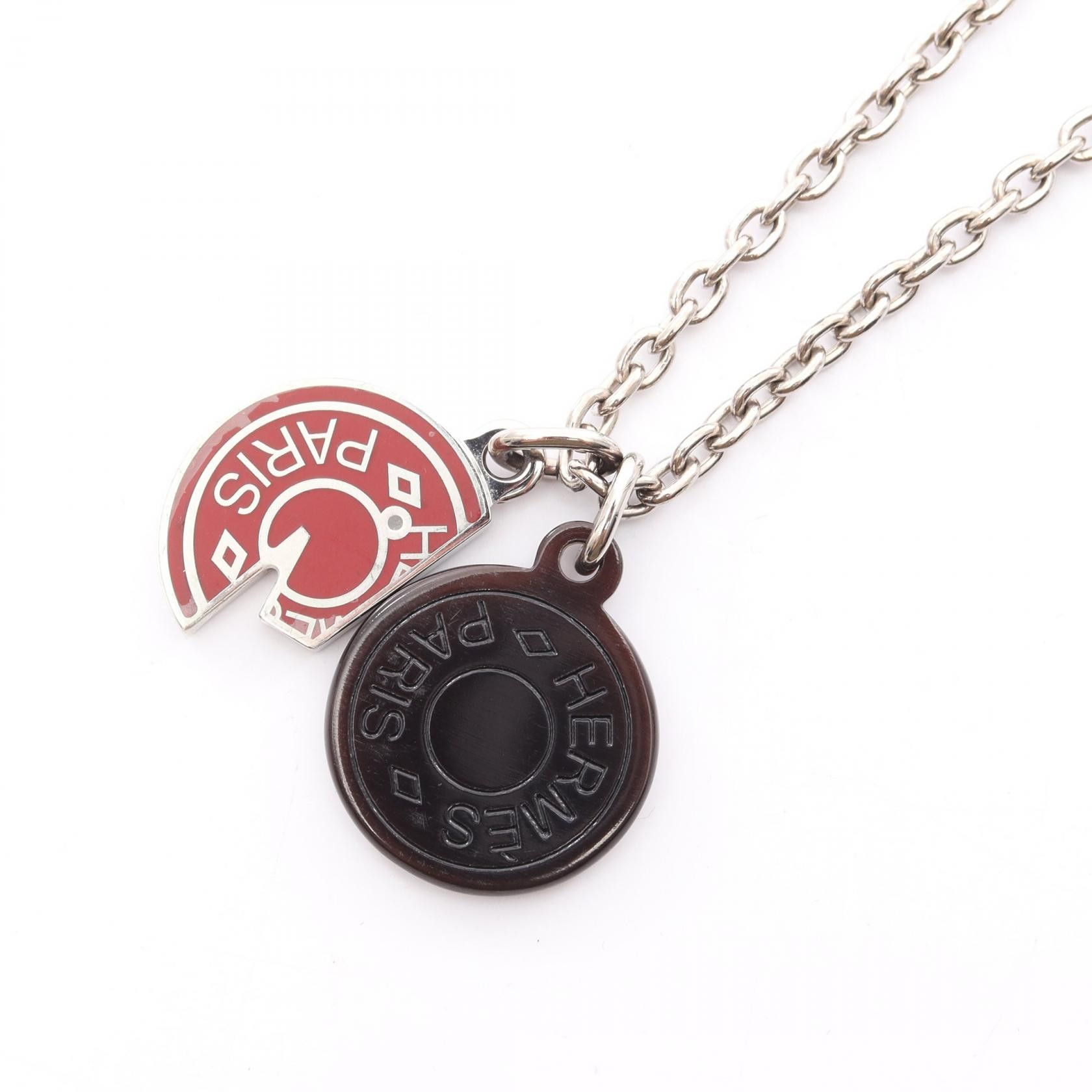Hermes Hermes Hermes Carrousel Buffalo Horn Necklace Natural Material Necklace Size ONE SIZE - 1 Thumbnail
