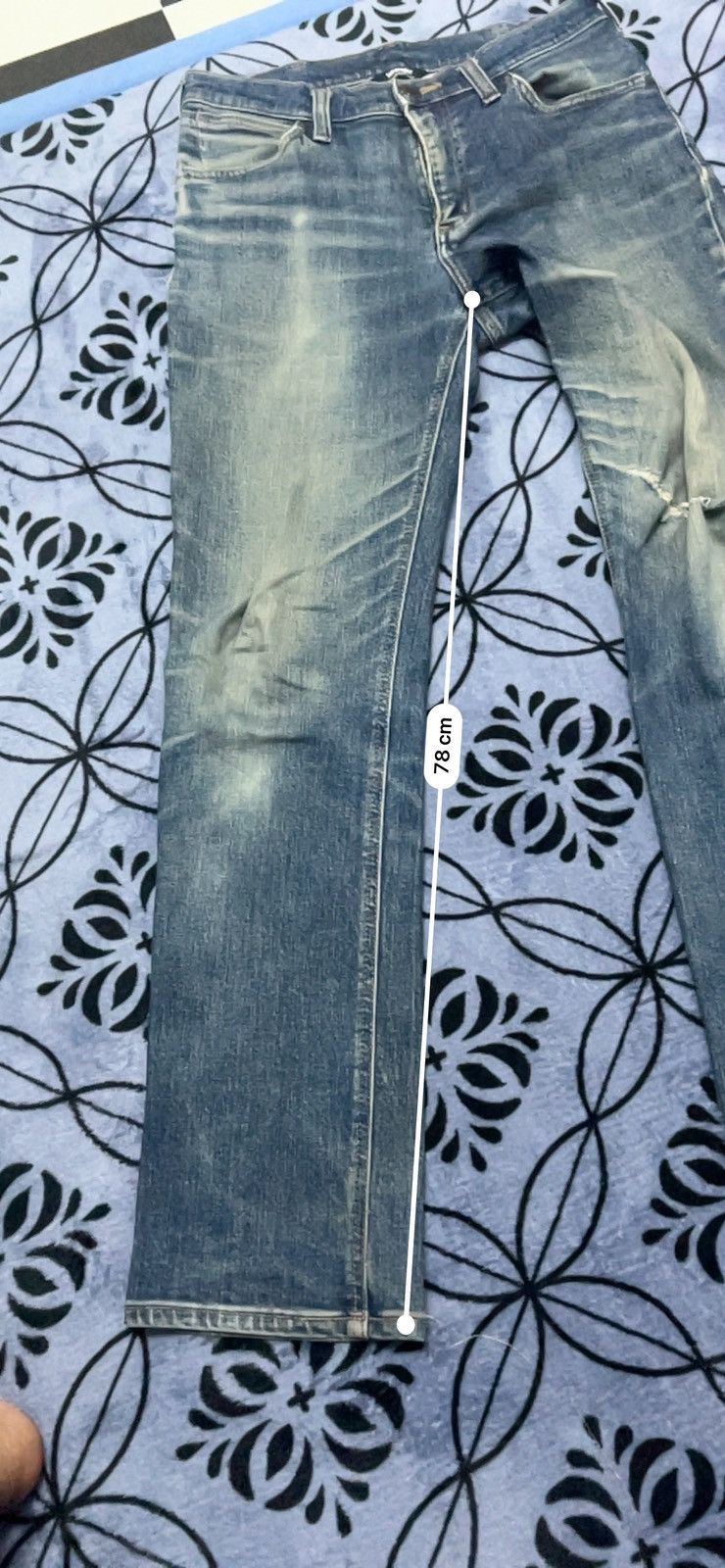 Vintage × Wrangler Wrangler USA - vintage 90’s distressed Size US 29 - 22 Thumbnail