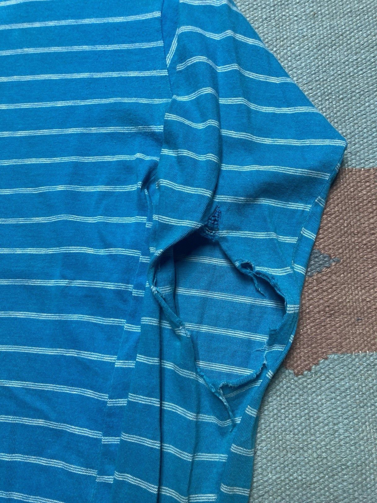 Sears × Vintage 1960s long sleeve t shirt striped sears distress men’s small Size US S / EU 44-46 / 1 - 2 Thumbnail