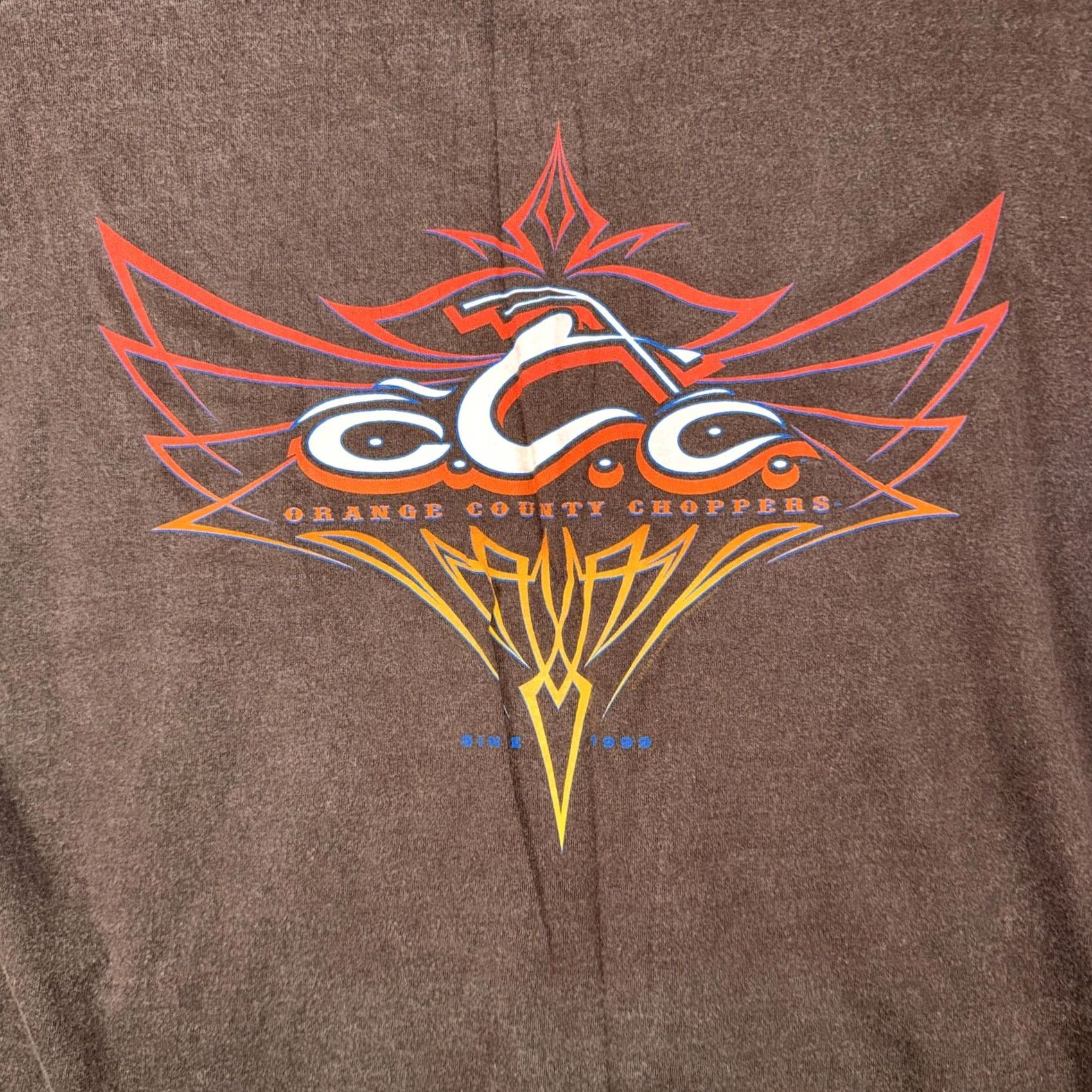 Vintage Orange County Choppers Shirt Mens XL Brown Tribal Graphic Tee Biker Motorcycle Size US XL / EU 56 / 4 - 6 Thumbnail