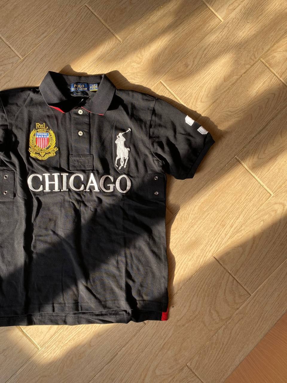 Polo Ralph Lauren × Vintage Vintage CHICAGO Ralph Lauren y2k polos Size US M / EU 48-50 / 2 - 3 Thumbnail