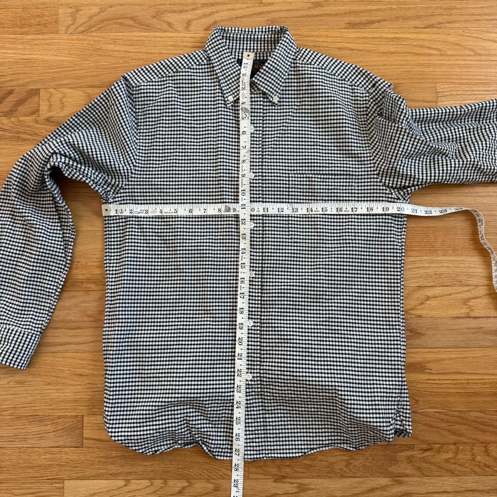 Beams Plus Beams Plus Men's Button Down Gingham Oxford Shirt in Black Size US M / EU 48-50 / 2 - 4 Thumbnail