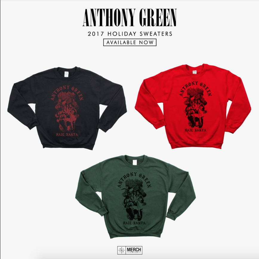 Band Tees Anthony Green Hail Santa 2017 Sweater Size US XL / EU 56 / 4 - 2 Thumbnail