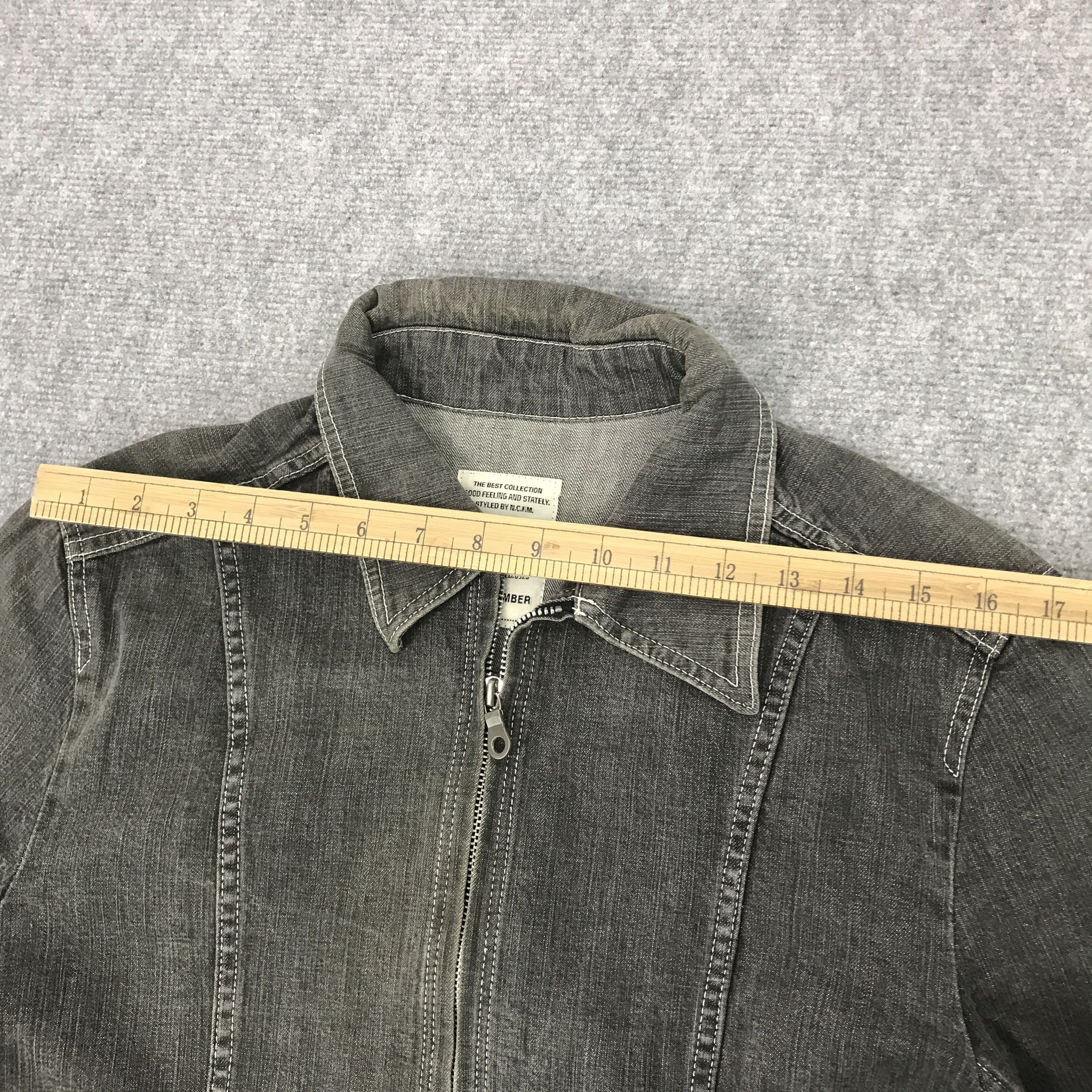 Japanese Brand × Nicole Club nicole club for men Black faded zipper jacket Size US S / EU 44-46 / 1 - 9 Thumbnail