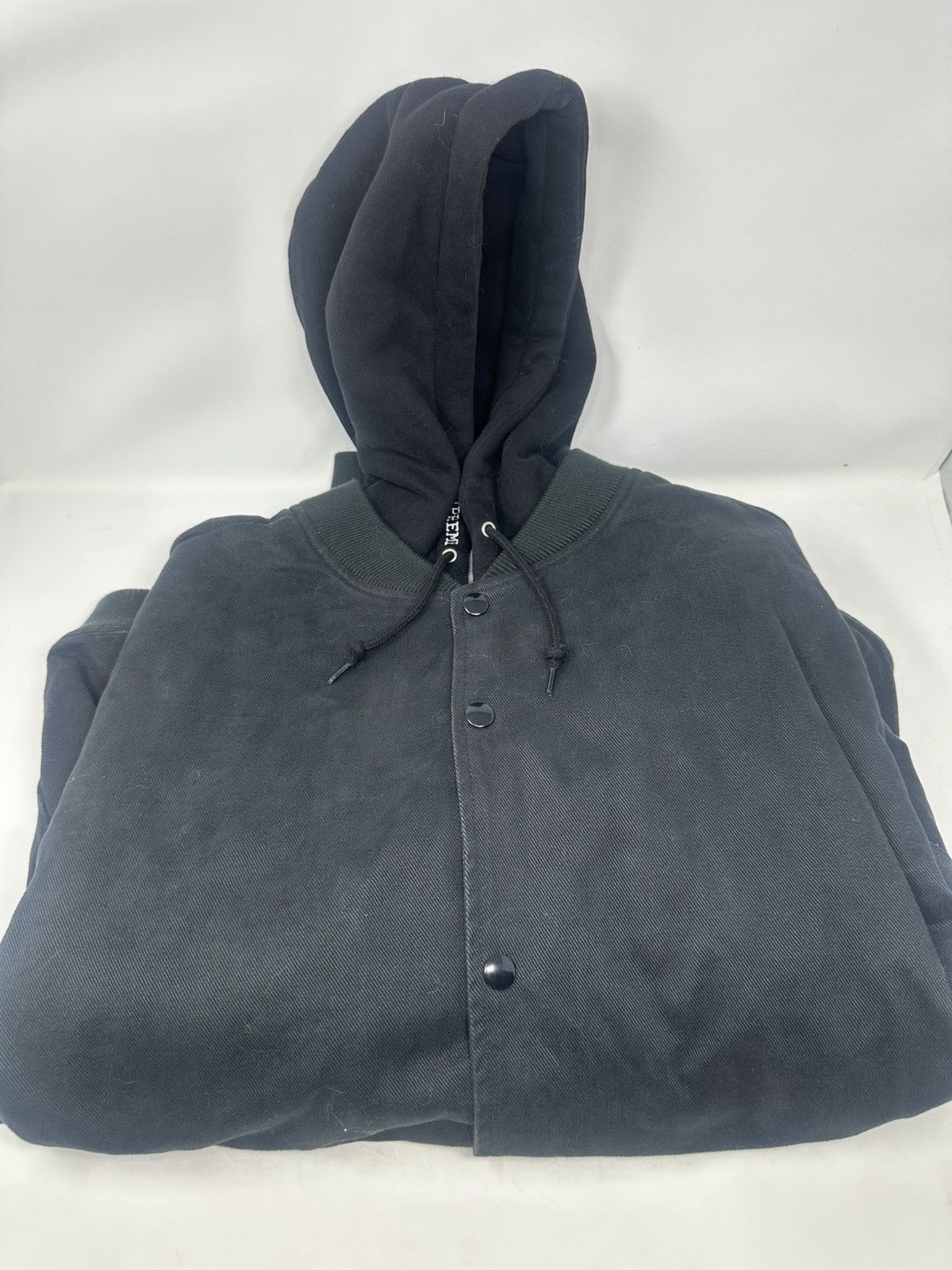 Supreme Hooded Twill Varsity Jacket