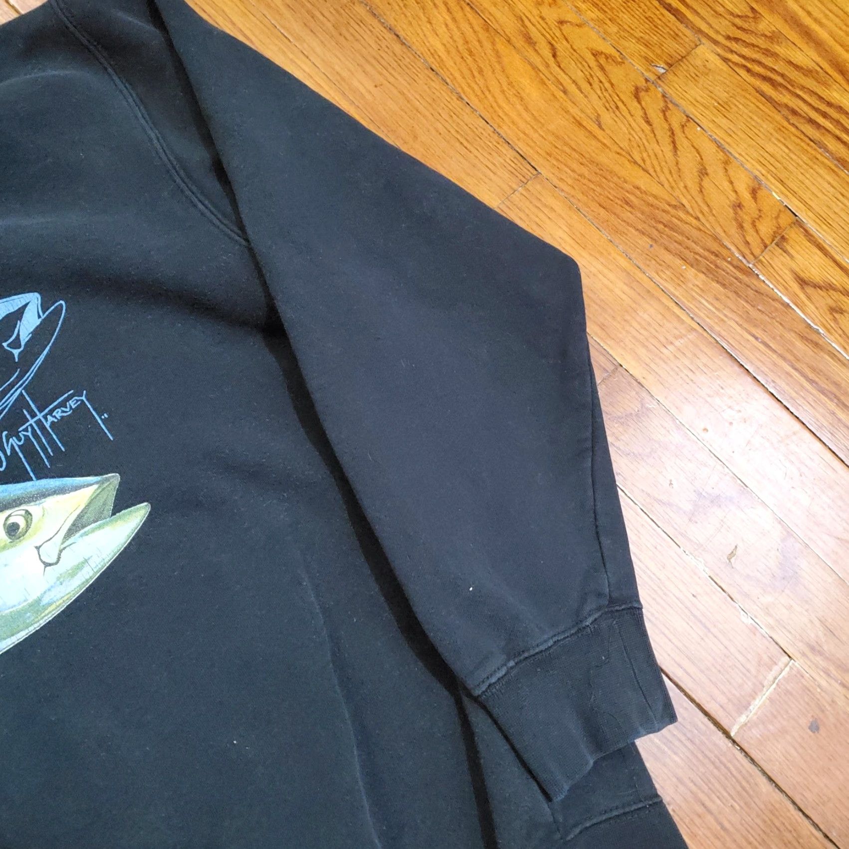 Guy Harvey Guy Harvey Hoodie Mens Medium Black Full Zip Back Graphic Tuna Fish Size US M / EU 48-50 / 2 - 3 Thumbnail