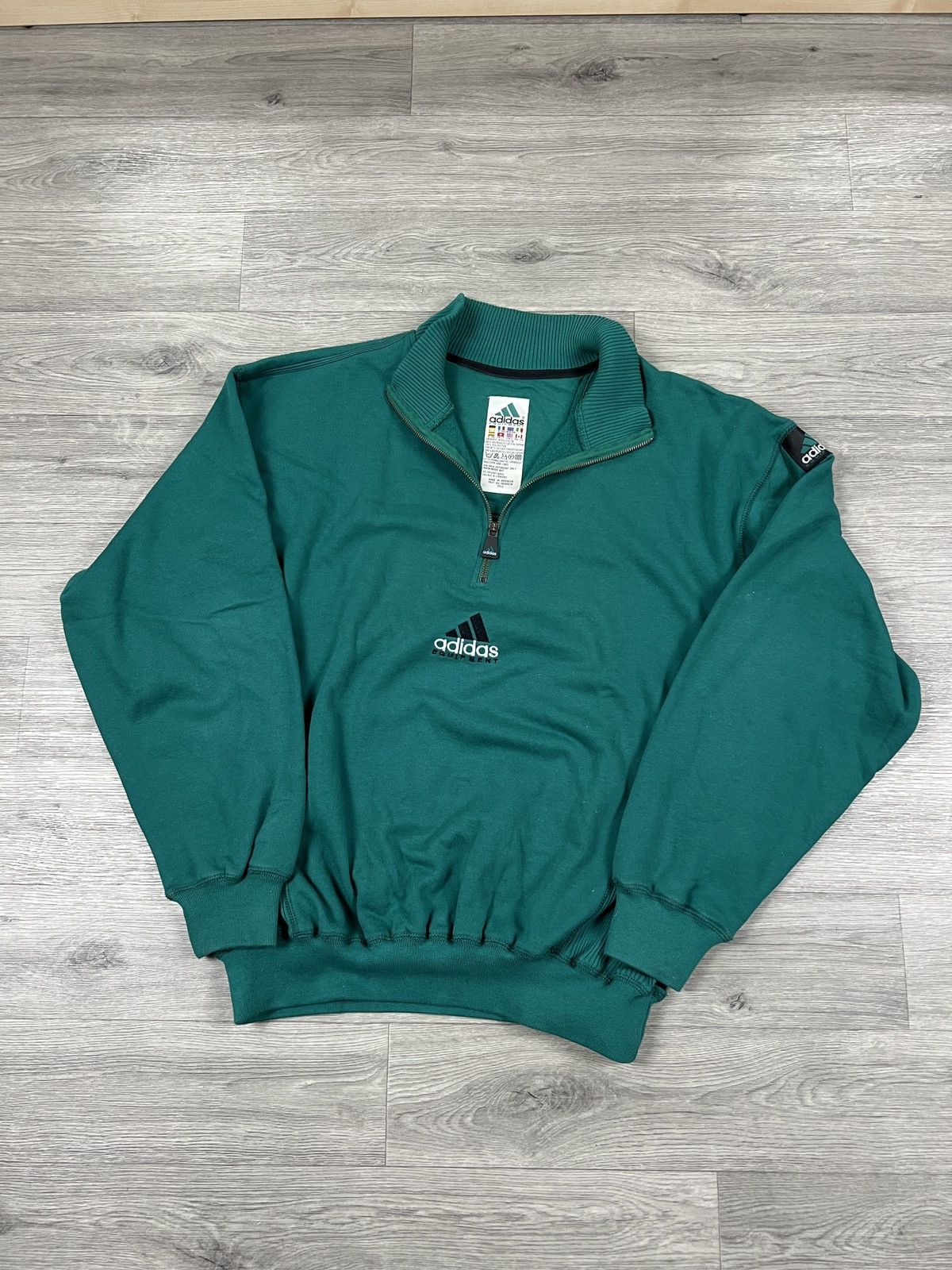 Adidas Adidas Equipment Wash Crewneck Sweatshirt Green Men’s Size L Size US L / EU 52-54 / 3 - 3 Thumbnail