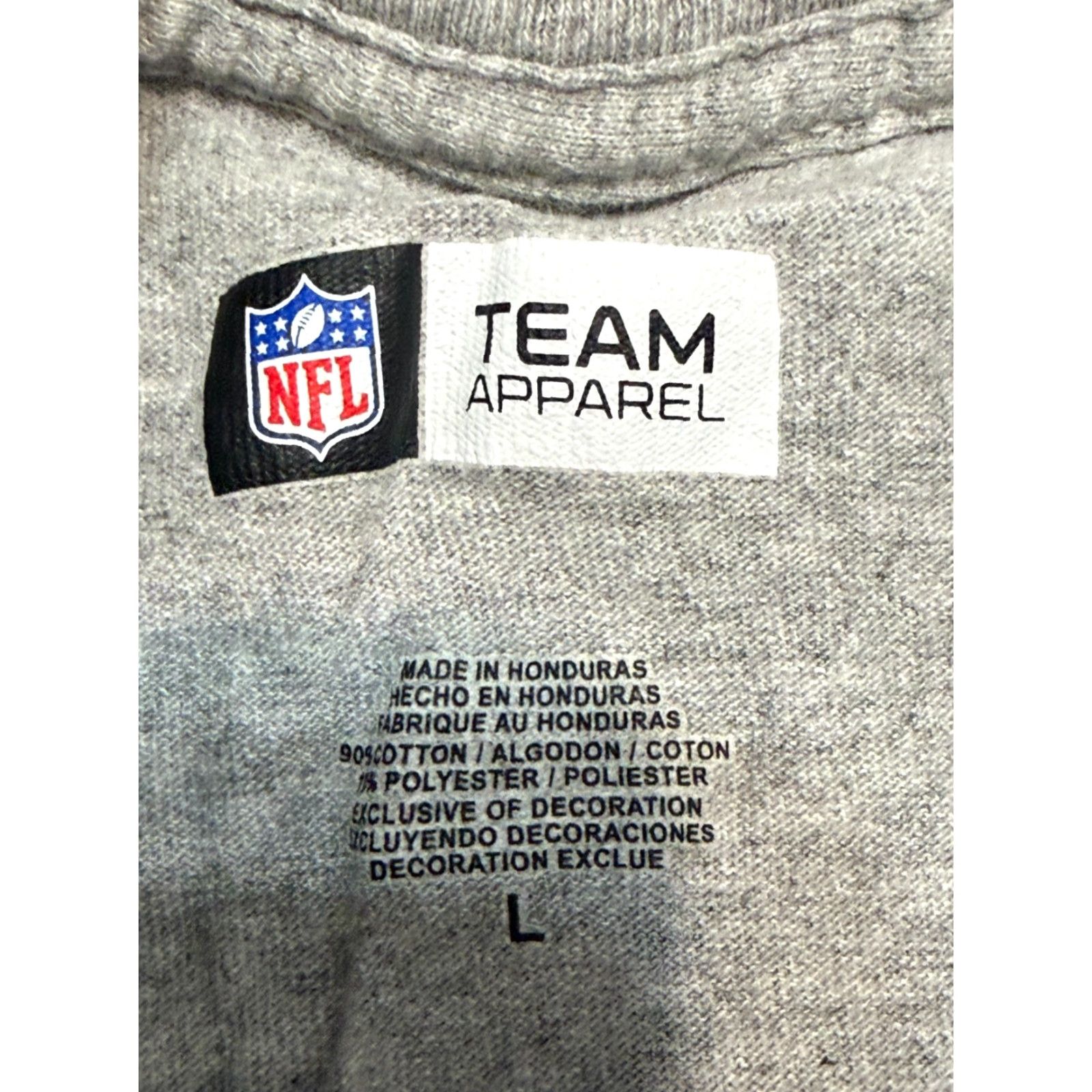 NFL NFL Team Apparel Shirt Men's Large Gray Minnesota Vikings Graphic Print Size US L / EU 52-54 / 3 - 6 Thumbnail