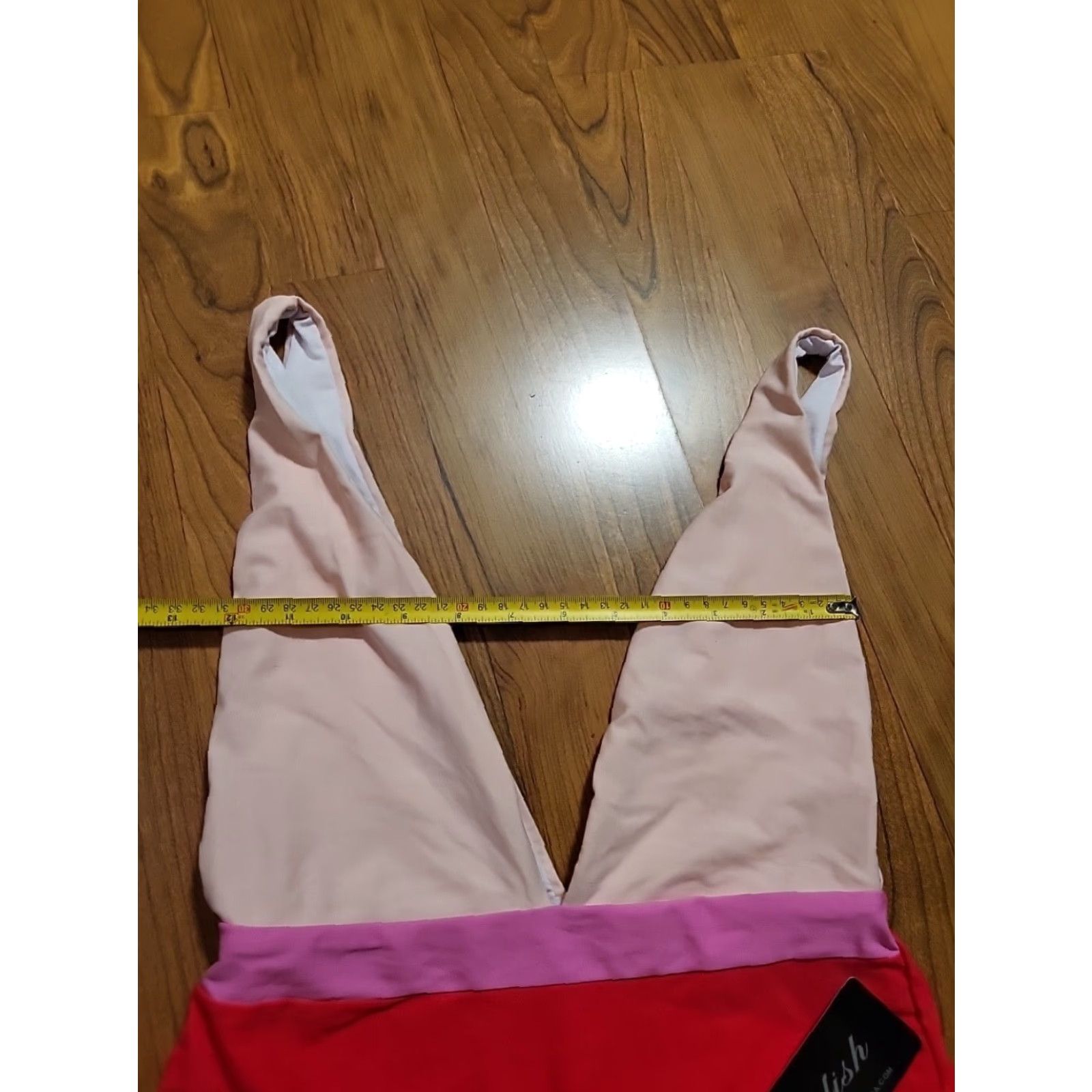 Vintage Stylish One Piece Swimsuit Women S Pink Red Skin Tone Nylon Spandex 82% 18% Beachwear Size ONE SIZE - 5 Thumbnail
