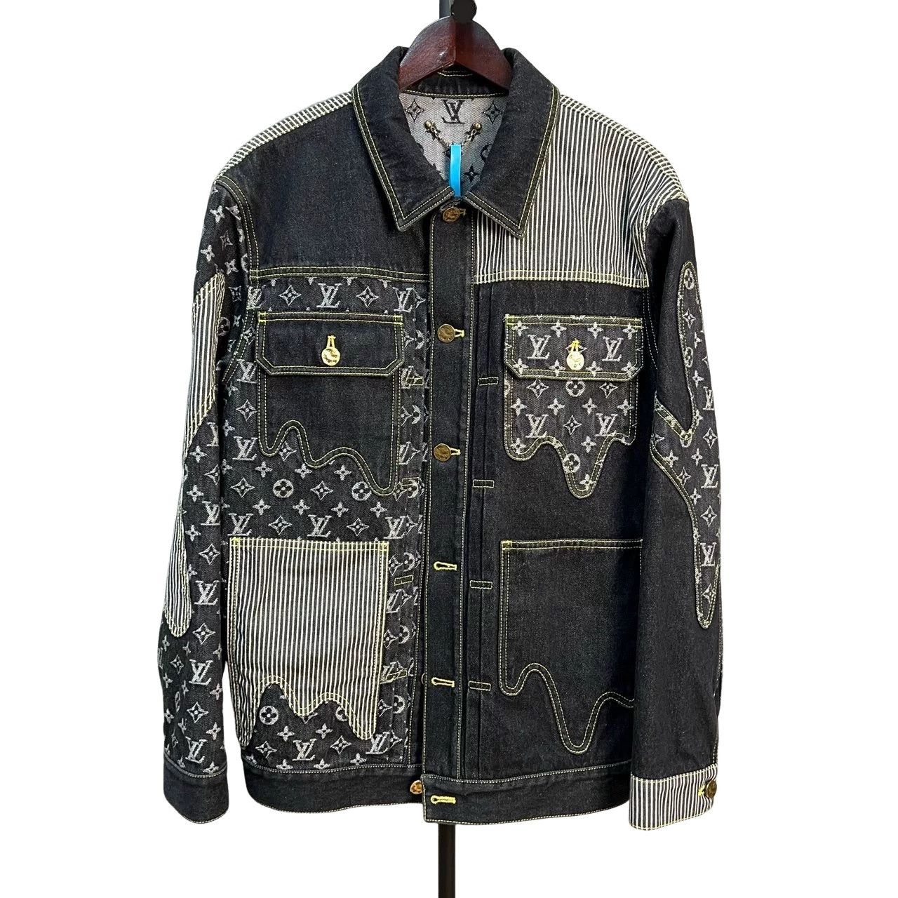 Louis Vuitton Louis Vuitton x Nigo Monogram Denim Jacket Size 44 Size US S / EU 44-46 / 1 - 1 Thumbnail