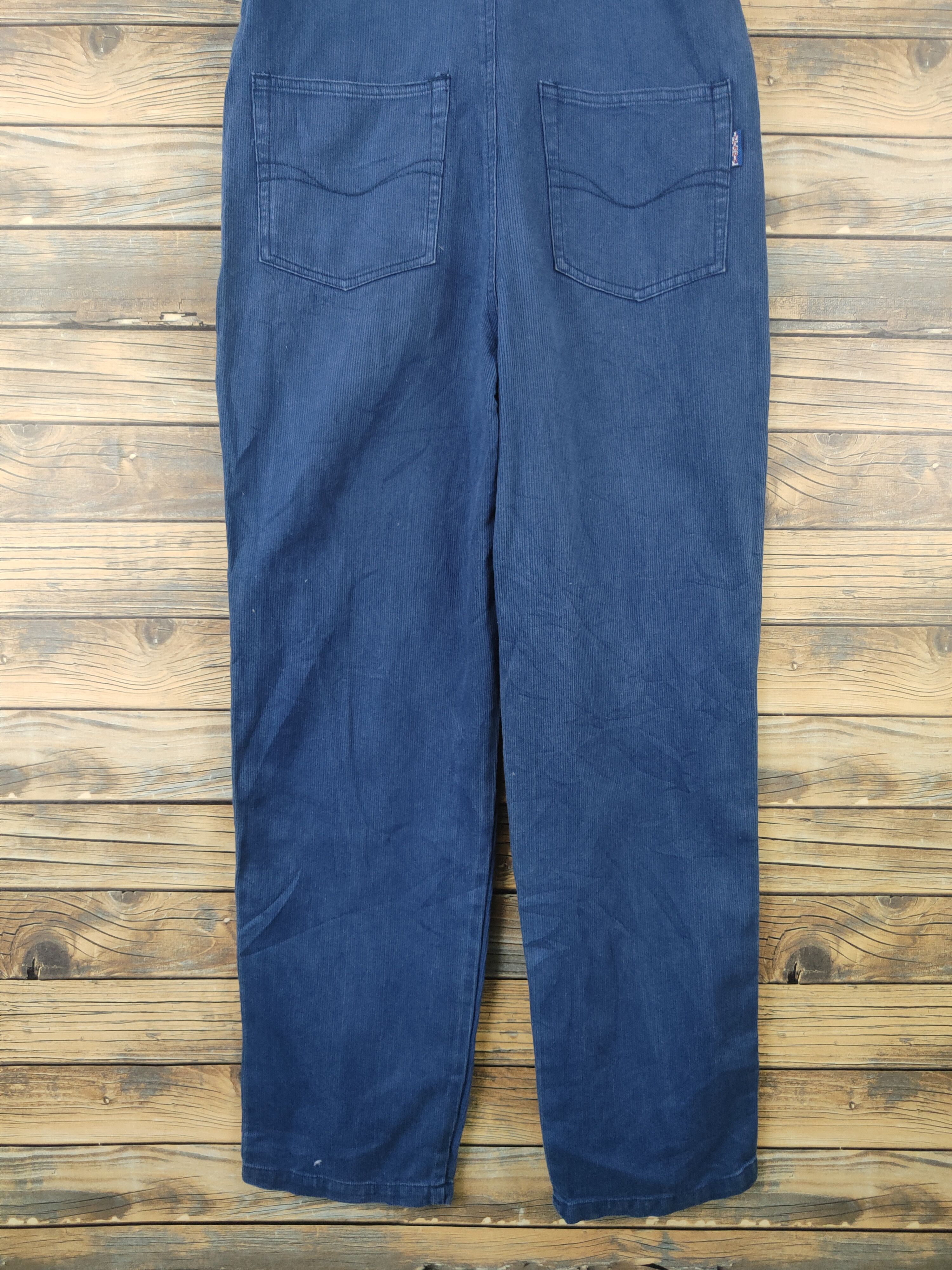 Japanese Brand × Vintage Vintage Streetwear by Inter Long Blue Denim Jumpsuits Size 28" / US 6 / IT 42 - 13 Thumbnail