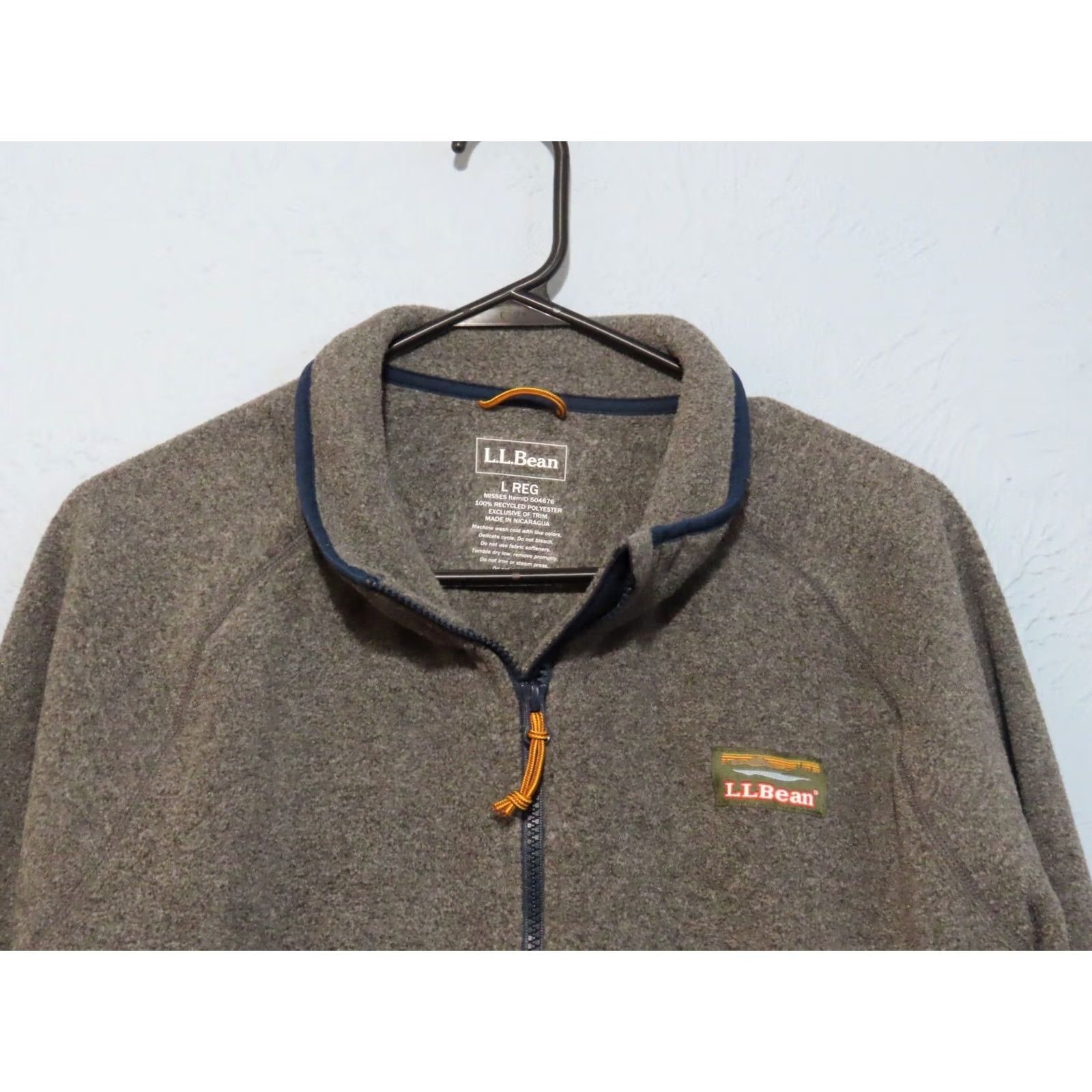 Vintage LL Bean Fleece Womens L Gray/Blue Mountain Classic Pullover 1/2 Zip Misses Size L / US 10 / IT 46 - 3 Thumbnail