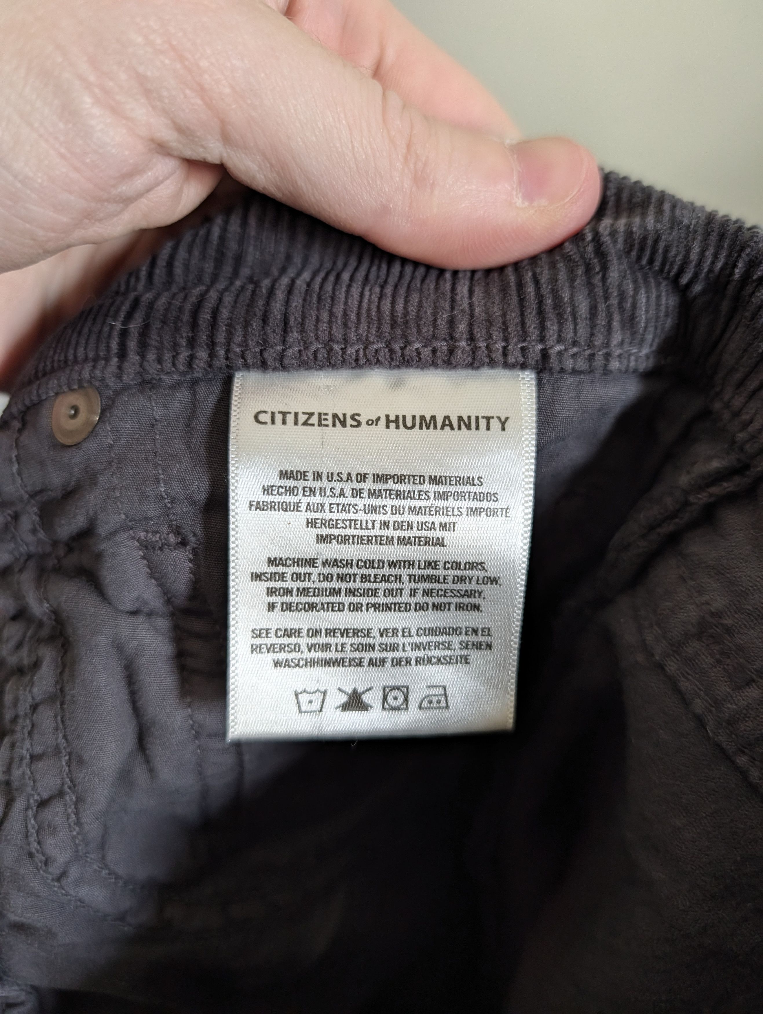 Citizens Of Humanity Black striped corduroy made in USA pants 28 Size US 30 / EU 46 - 12 Thumbnail