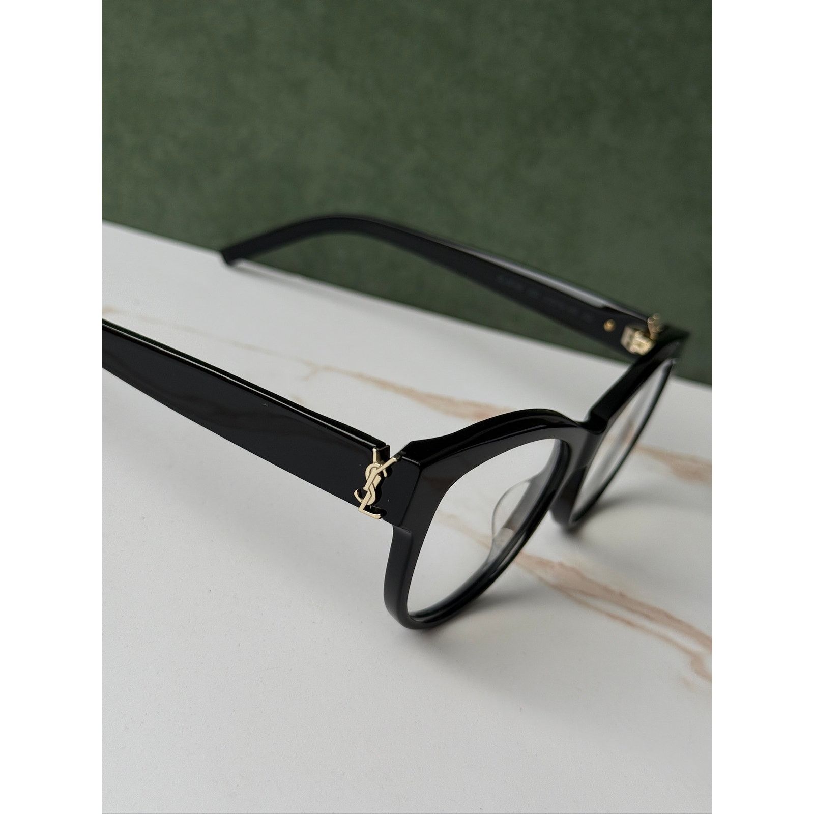 Saint Laurent Paris NEW Saint Laurent SLM108 OPT Black Logo Eyeglasses Frames Size ONE SIZE - 8 Thumbnail
