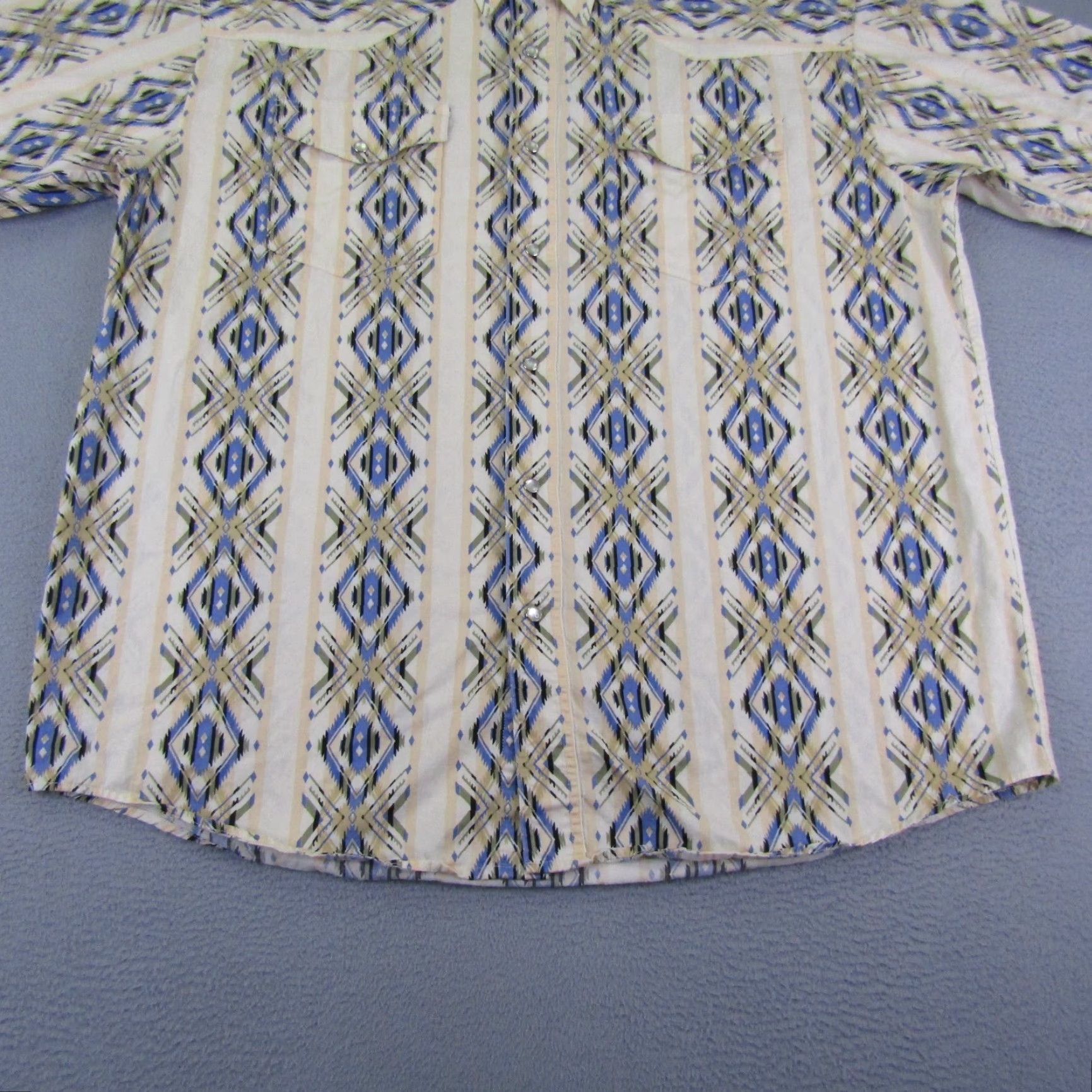 Roper VINTAGE Roper Western Shirt Mens XL White Pink Pearl Snap Southwestern Aztec Rodeo Ranch Shirt Size US XL / EU 56 / 4 - 4 Thumbnail