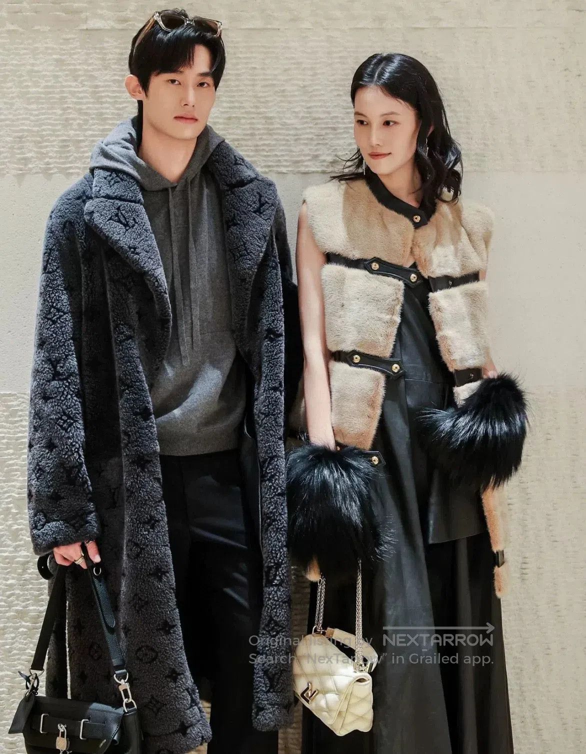 Louis Vuitton Louis Vuitton Embossed Monogram Fur Coat. Size US M / EU 48-50 / 2 - 4 Thumbnail