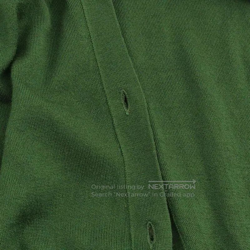 Louis Vuitton Louis Vuitton Green Wool V-Neck Cardigan. Size US M / EU 48-50 / 2 - 3 Thumbnail