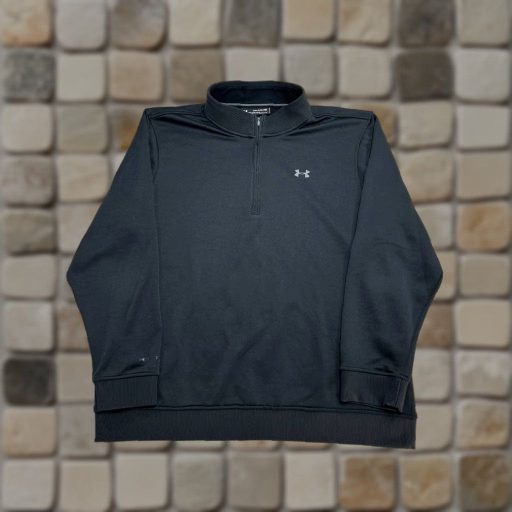 Under Armour Under Armour Storm Sweatshirt Mens 3XL Black Fleece Lined Zip Mock Neck Pullover Regular Fit Thermal Outdoor Sports Mens Clothing Size US XXL / EU 58 / 5 - 1 Thumbnail