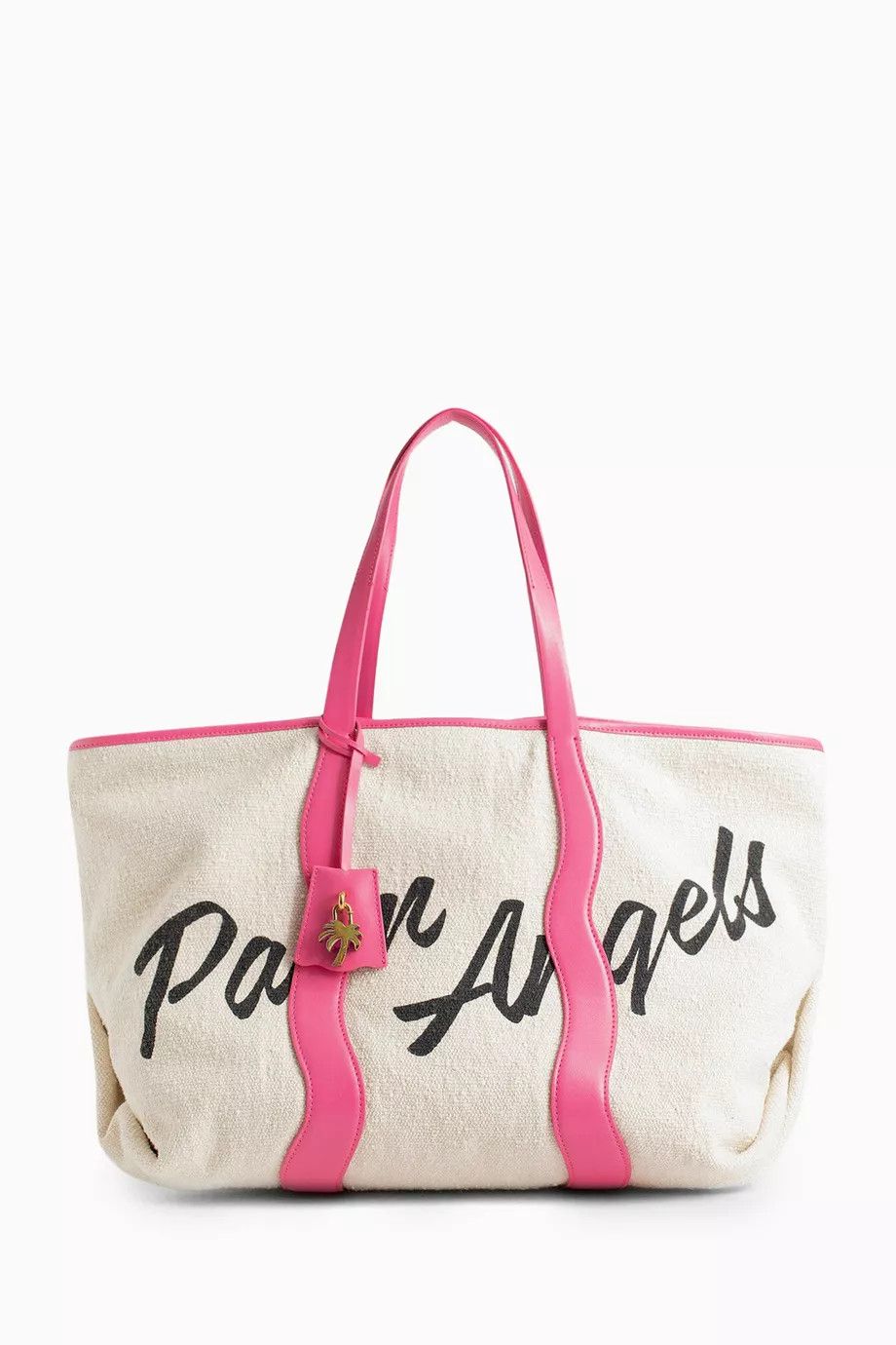 Palm Angels o1y1125 Size : OS / Logo Handbag in White/Pink Size ONE SIZE - 1 Thumbnail