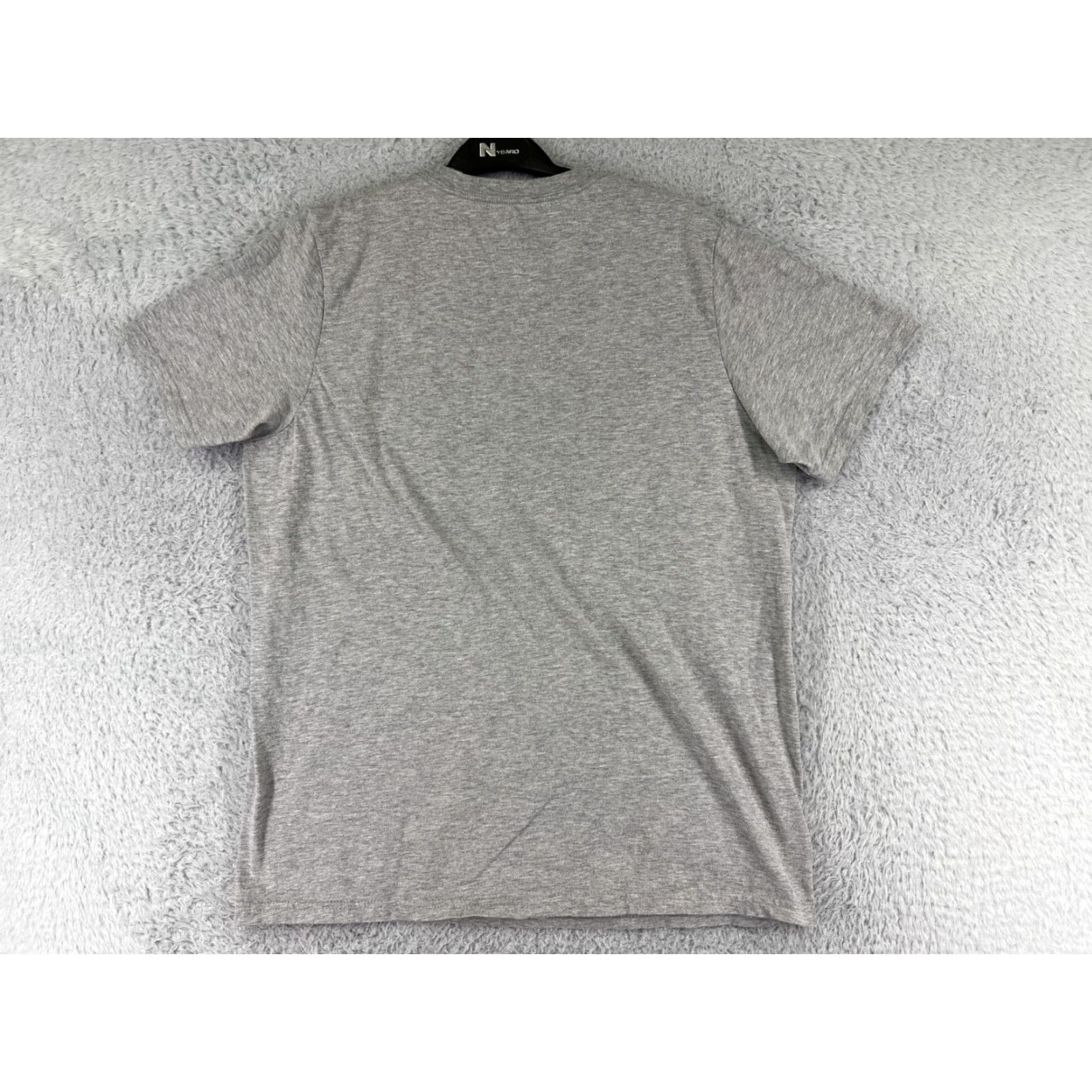 Adidas Adidas Shirt Men Large Gray Spellout Logo Short Sleeve Crew Neck Cotton Athletic Size US L / EU 52-54 / 3 - 2 Thumbnail