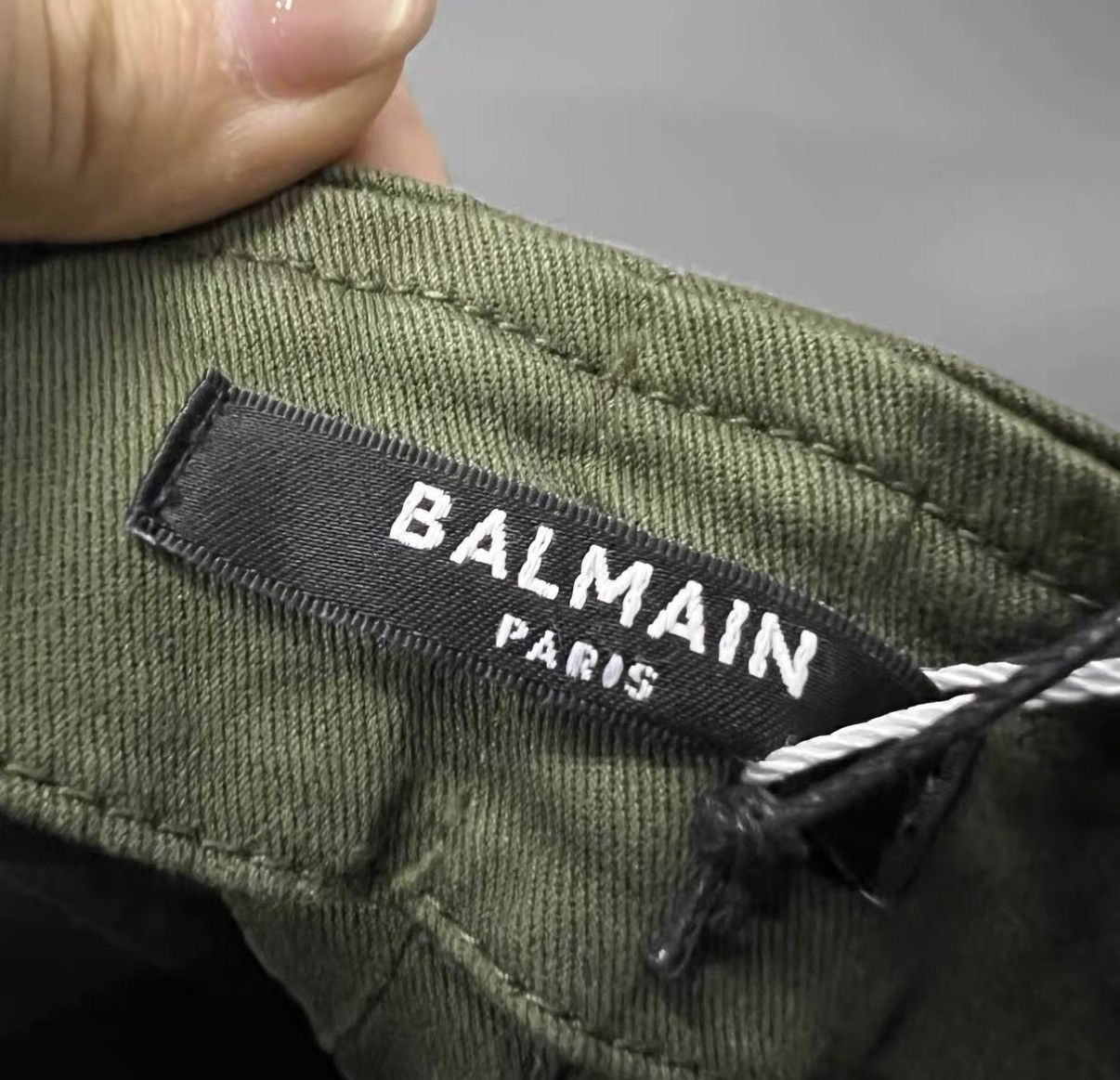 Balmain BALMAIN army green denim dress J41 Size XXS / US 00 / IT 34 - 3 Thumbnail