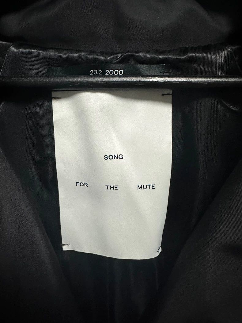 Song For The Mute Song For The Mute Black cotton coat Size L / US 10 / IT 46 - 3 Thumbnail