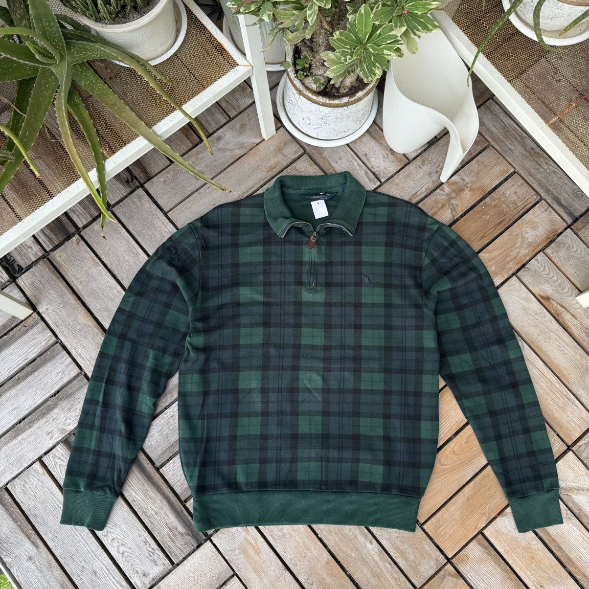 Polo Ralph Lauren Polo Golf Ralph Lauren Plaid Sweater Half Zipper Size US S / EU 44-46 / 1 - 1 Thumbnail