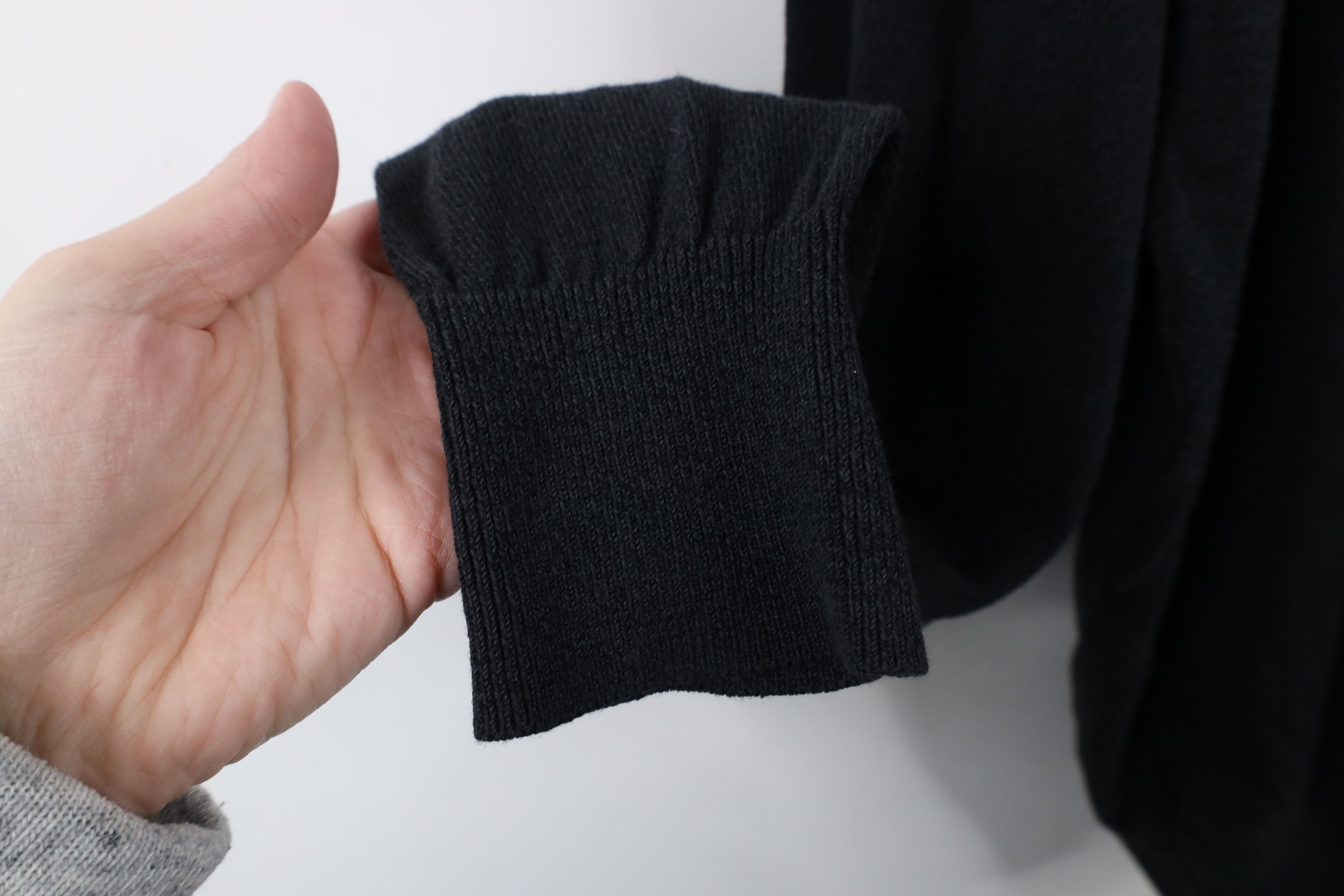 Vintage Vintage 90s Streetwear Silk Blend Mock Neck Sweater Black Size US XXL / EU 58 / 5 - 5 Thumbnail
