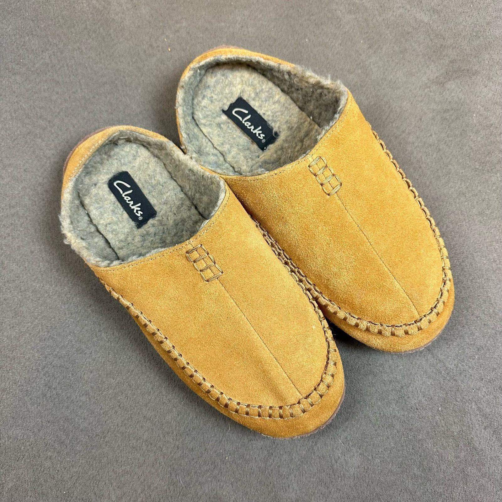 Clarks Clarks Leather Suede Baseball Stitch Clog Slipper Men 11 Size US 11 / EU 44 - 2 Thumbnail