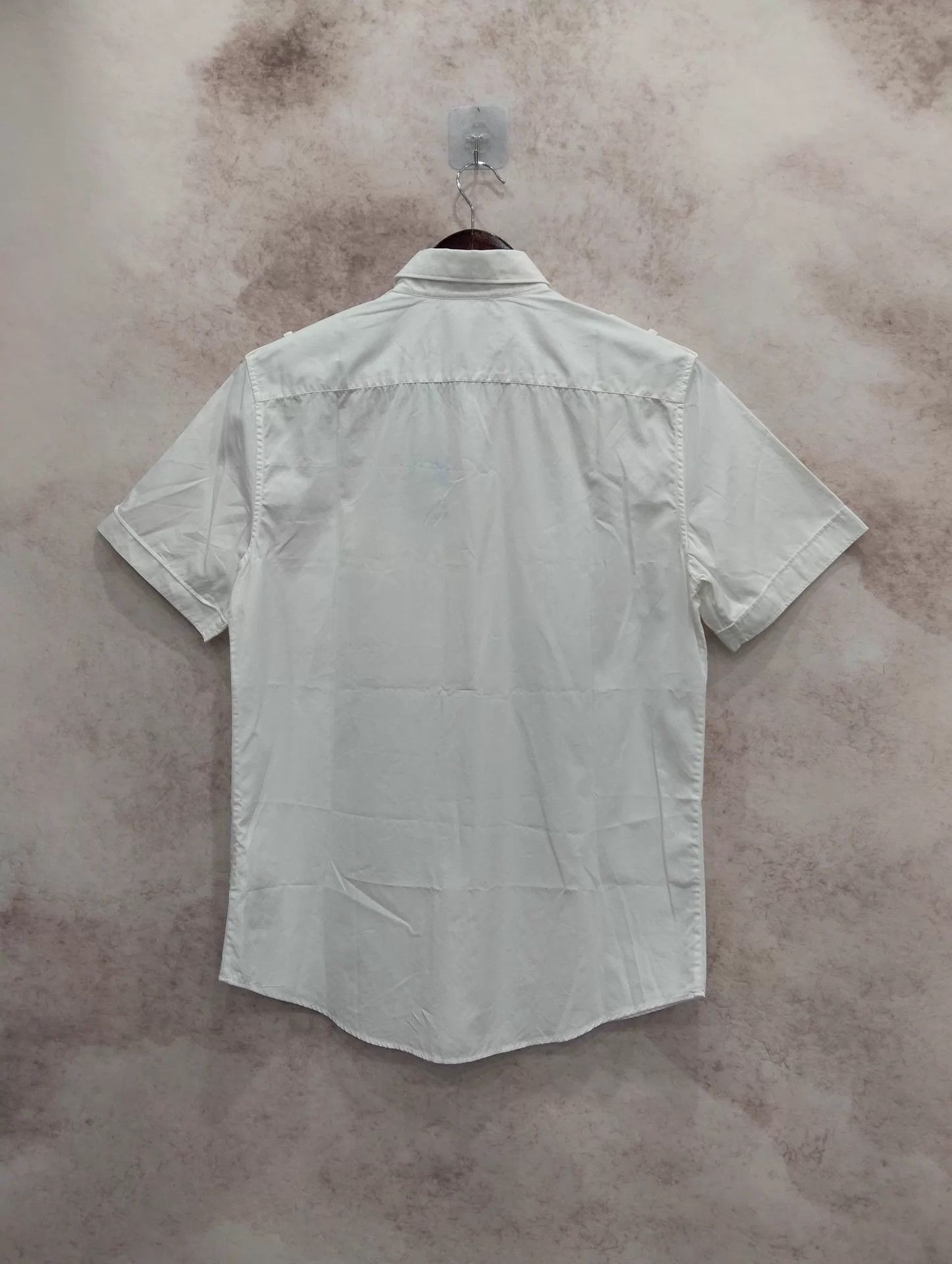 Gucci GUCCI White Short Sleeve Shirt 39 M Size US M / EU 48-50 / 2 - 2 Thumbnail